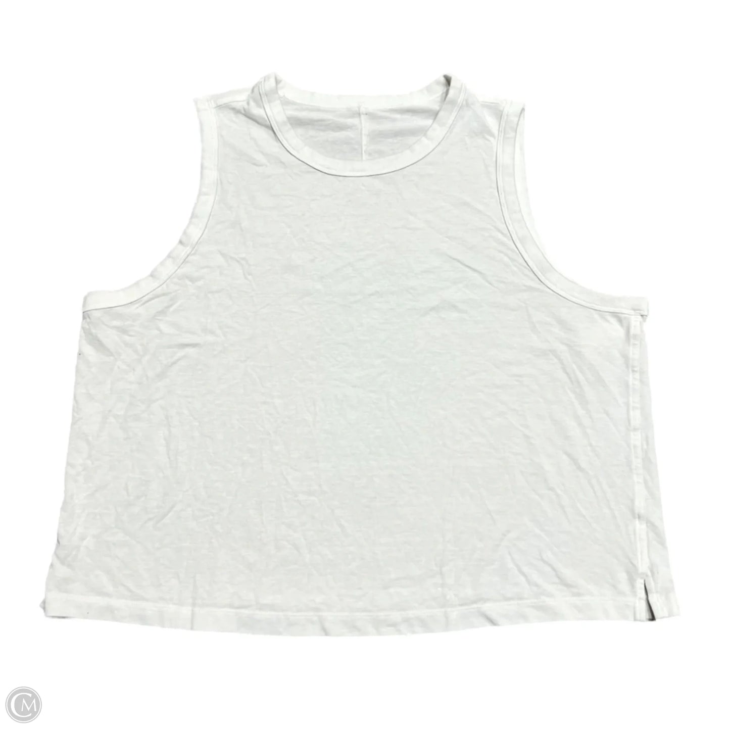 Athletic Tank Top By Lululemon In White, Size: L