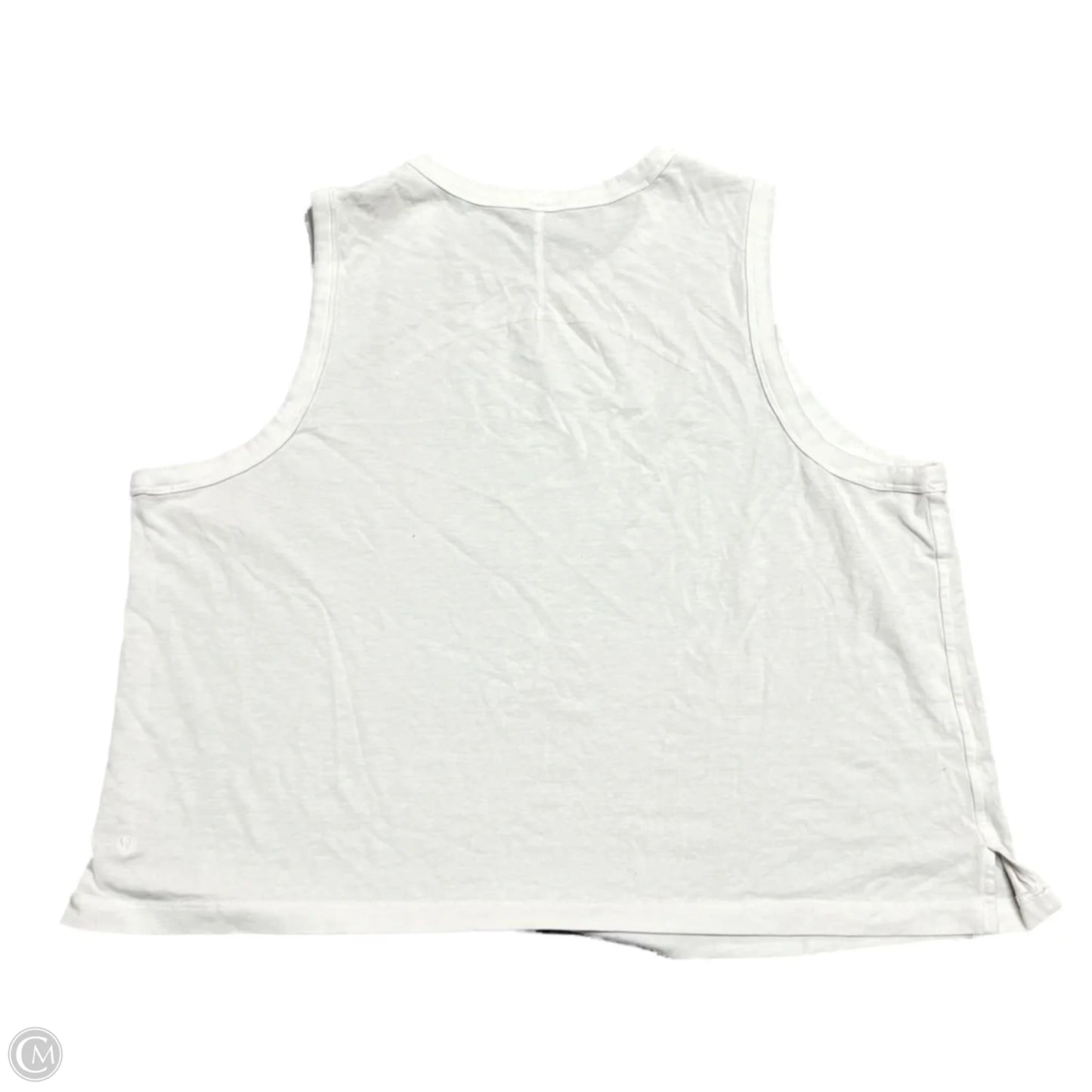 Athletic Tank Top By Lululemon In White, Size: L