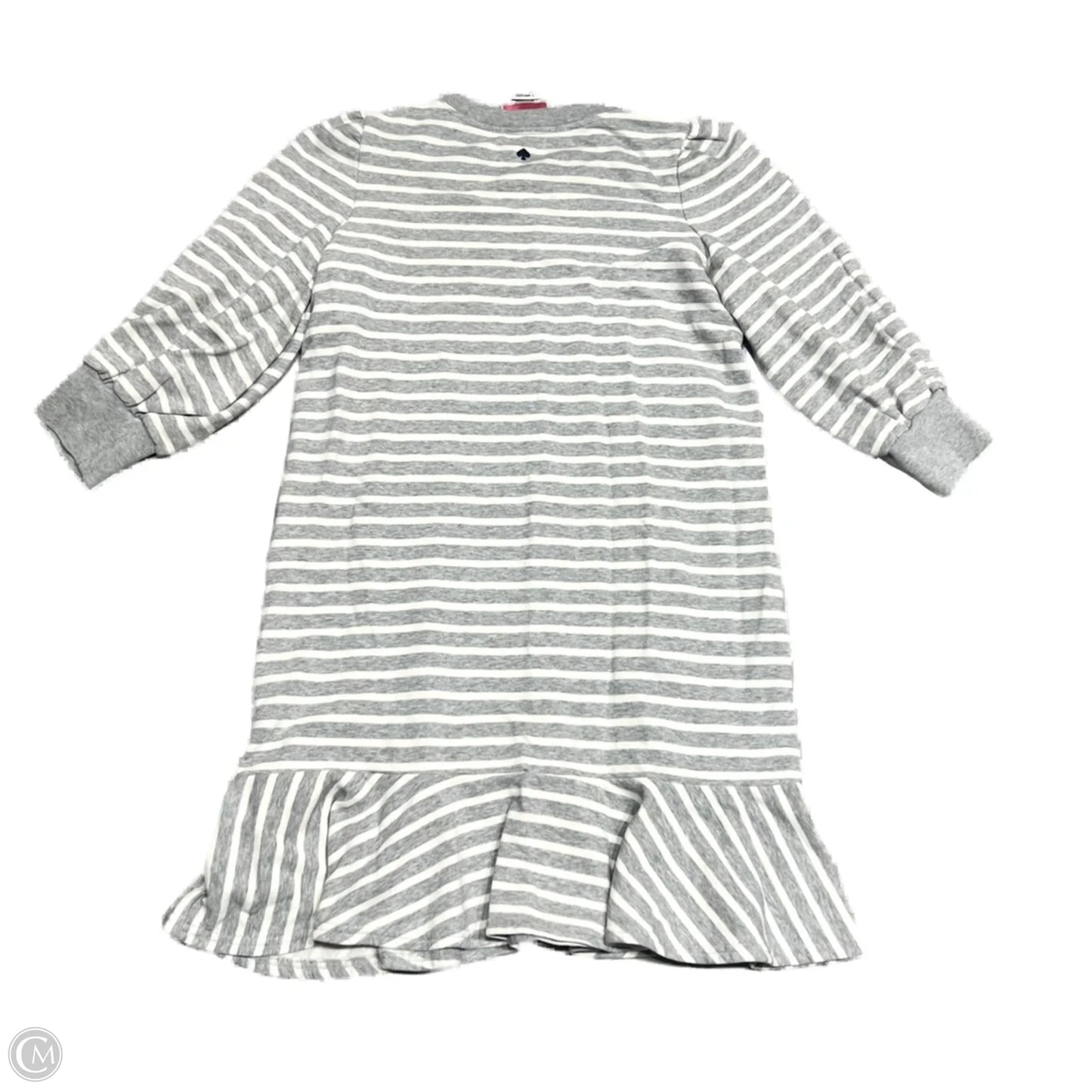 Dress Designer By Kate Spade In Grey & White, Size: M