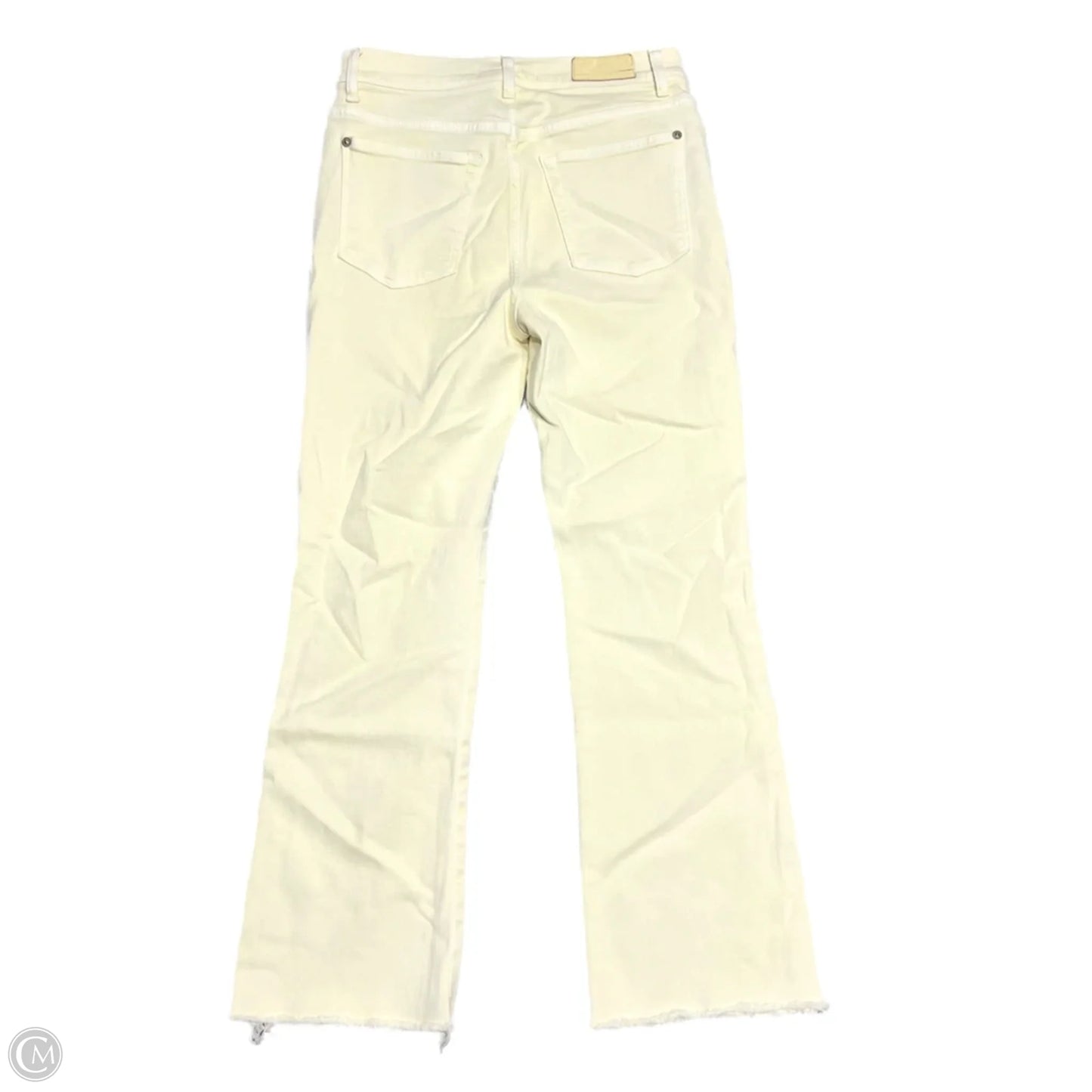 Jeans Flared By 7 For All Mankind In Yellow Denim, Size: 8