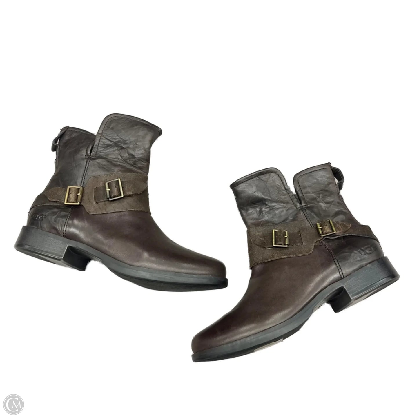 Boots Designer By Ugg In Brown, Size: 8