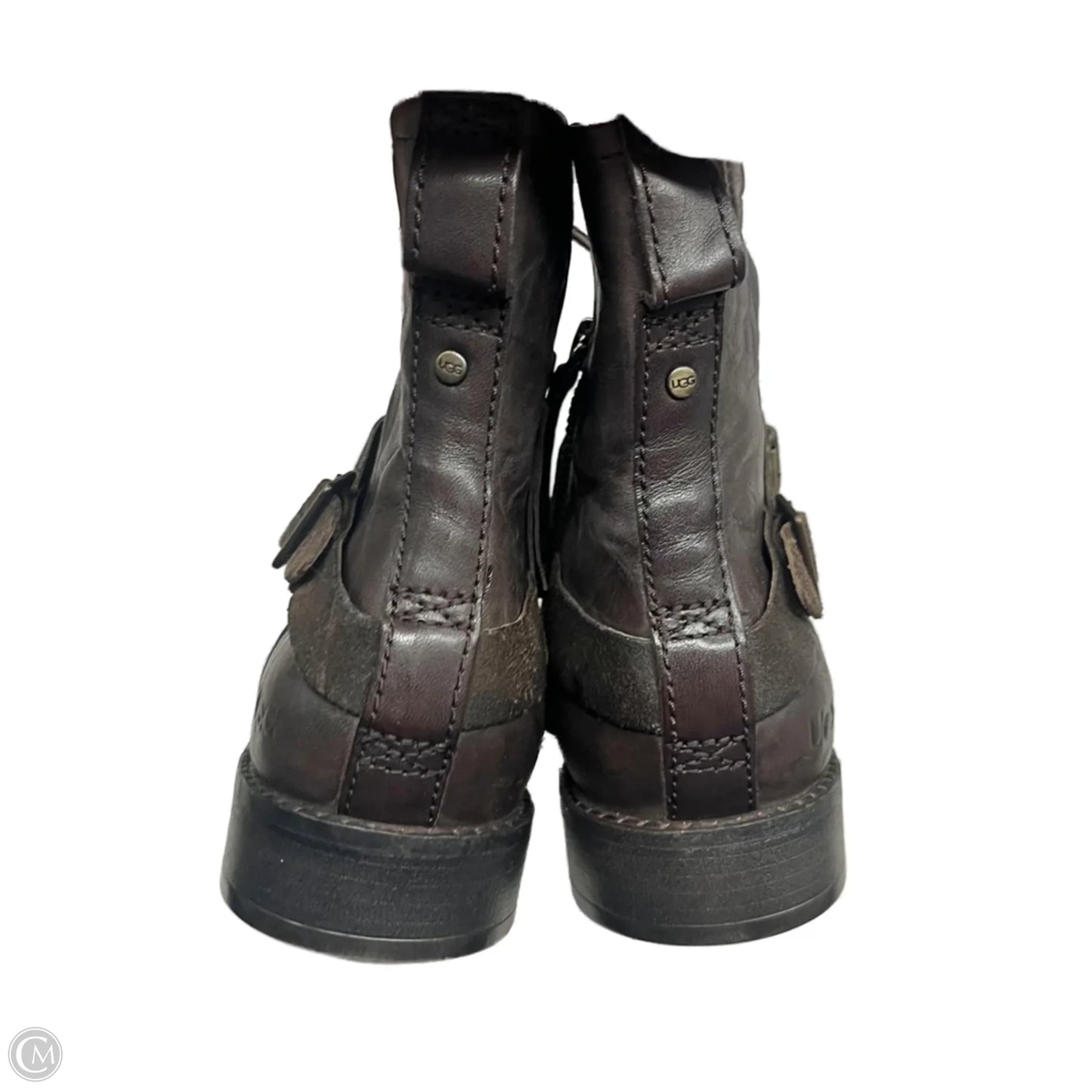 Boots Designer By Ugg In Brown, Size: 8