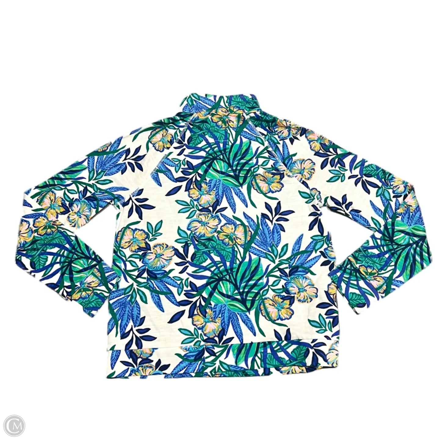 Sweatshirt Designer By Lilly Pulitzer In Blue & Cream, Size: S