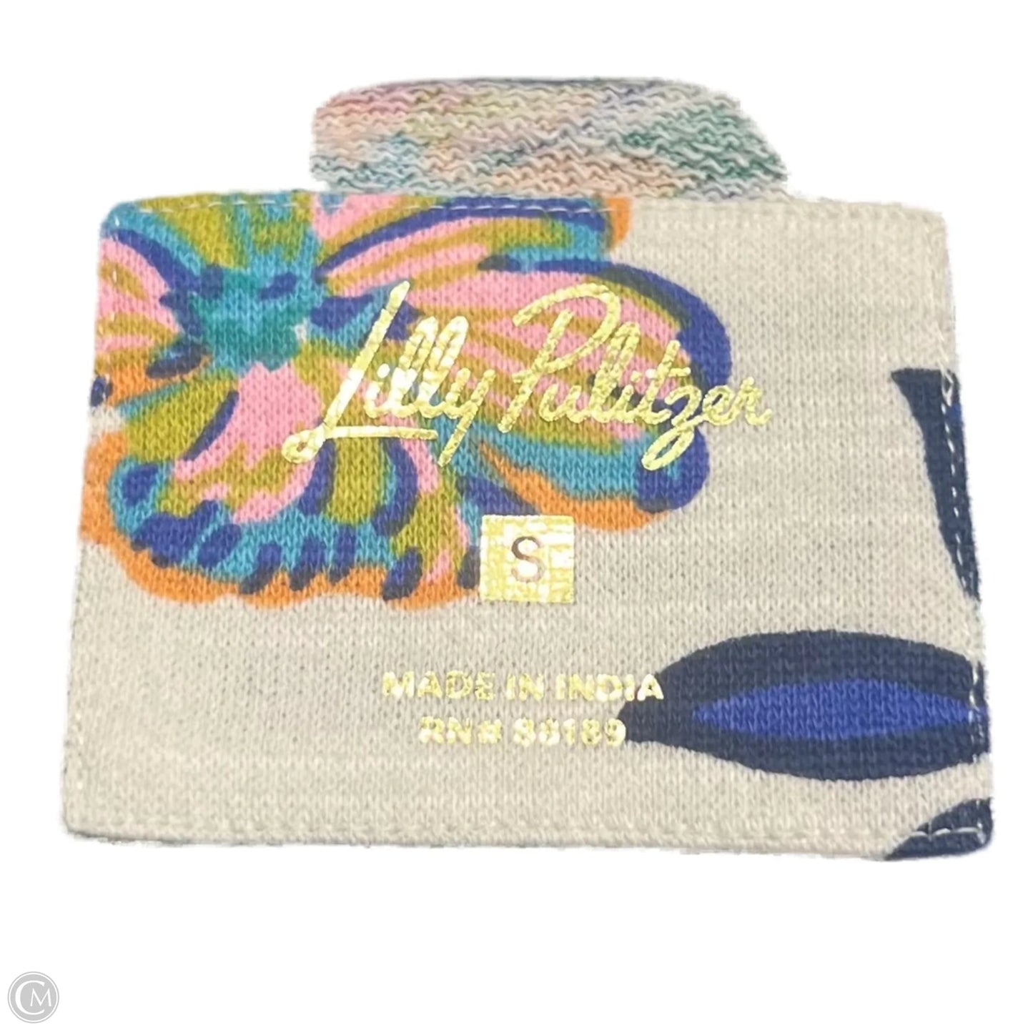 Sweatshirt Designer By Lilly Pulitzer In Blue & Cream, Size: S