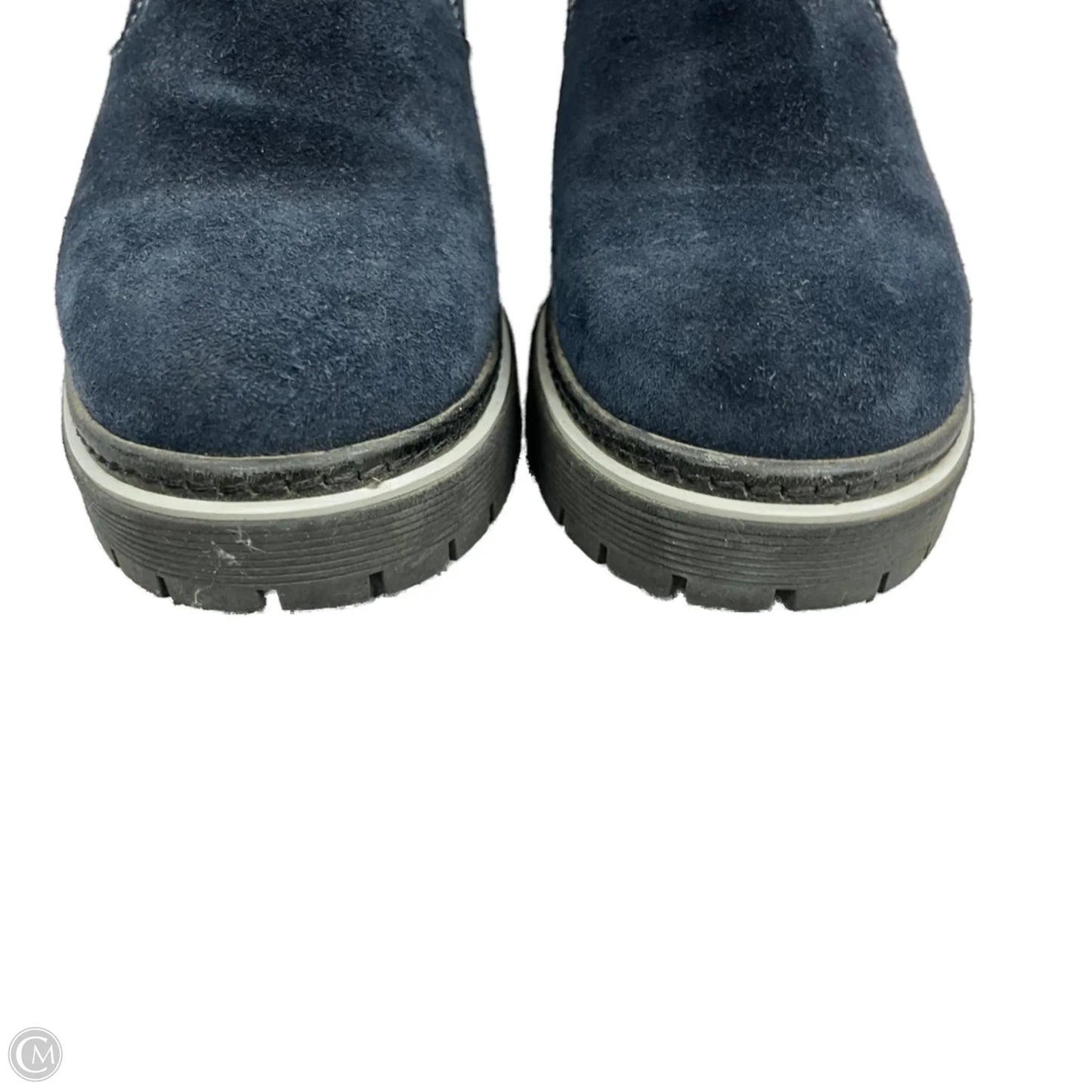Boots Ankle Heels In Blue, Size: 6.5