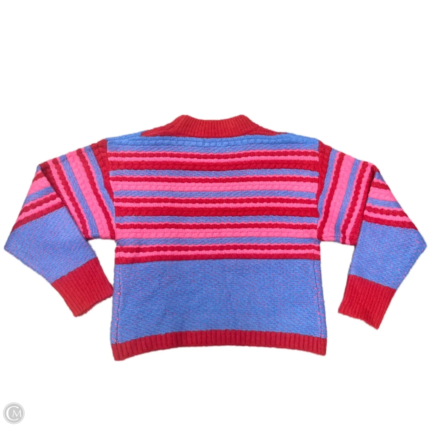 Sweater By Allison In Blue & Red, Size: M