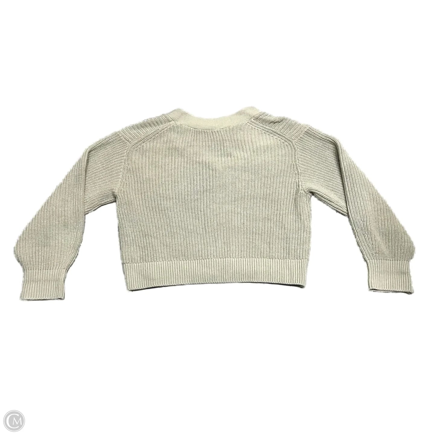 Sweater Cardigan By H&m In Green, Size: S