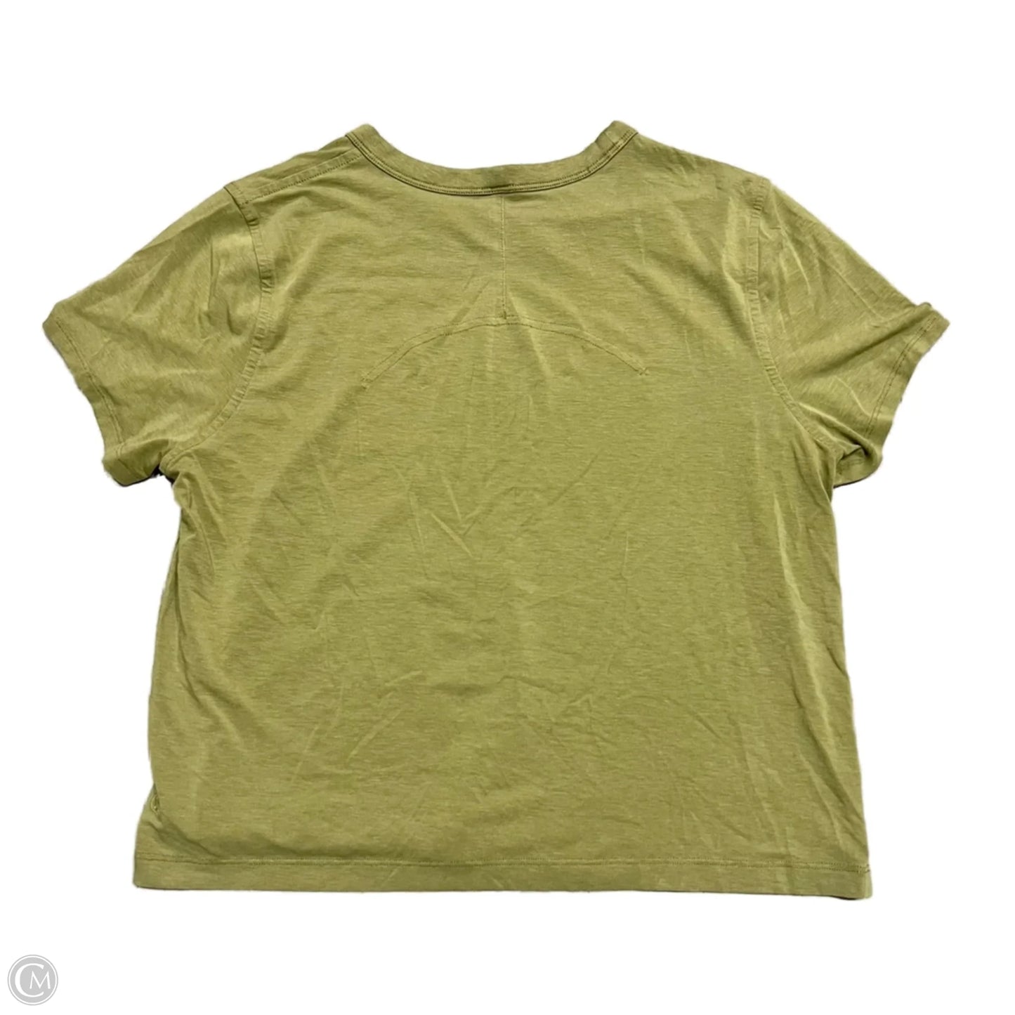 Athletic Top Short Sleeve By Lululemon In Green, Size: S