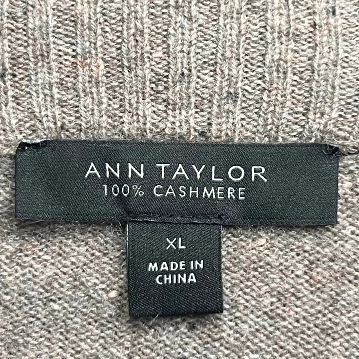 Dress Sweater By Ann Taylor In Taupe, Size: Xl