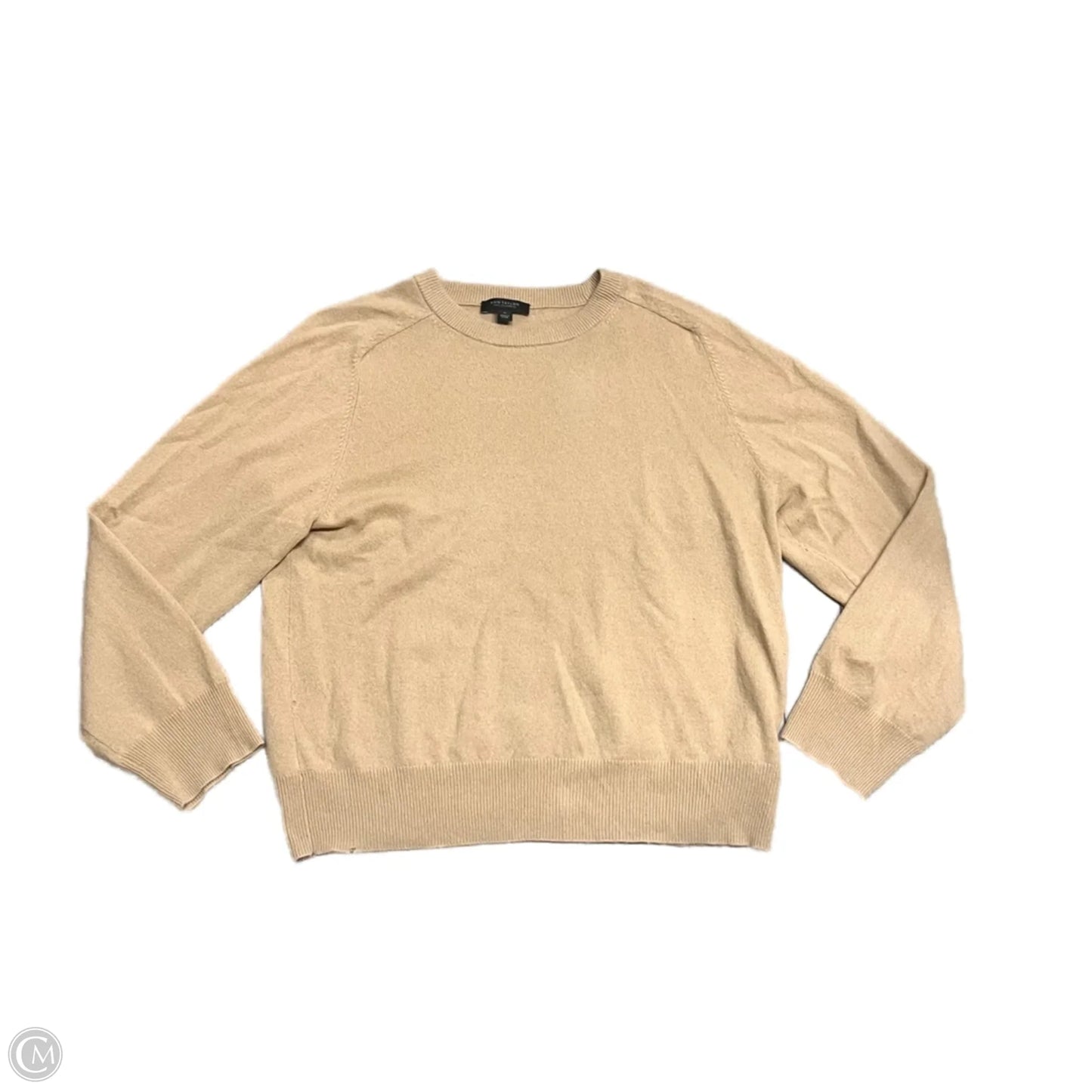 Sweater By Ann Taylor In Tan, Size: Xl