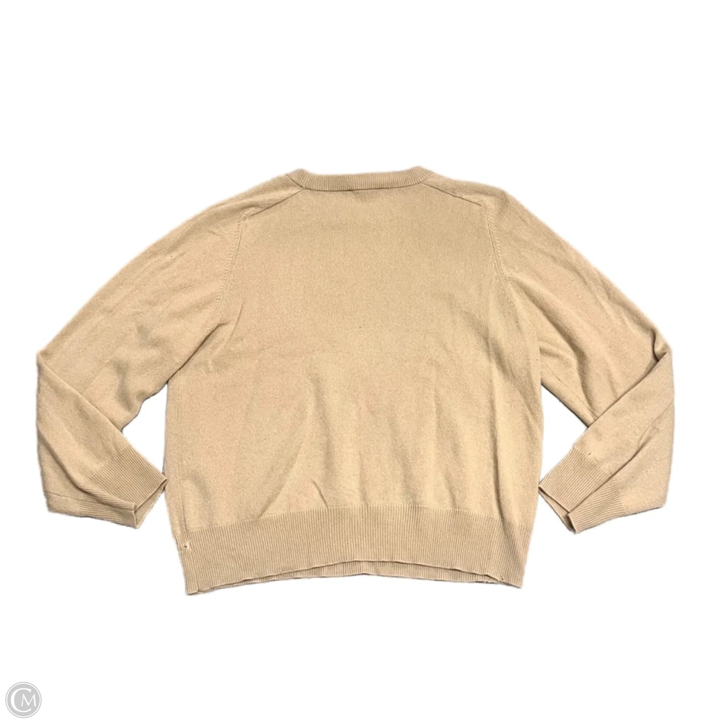 Sweater By Ann Taylor In Tan, Size: Xl