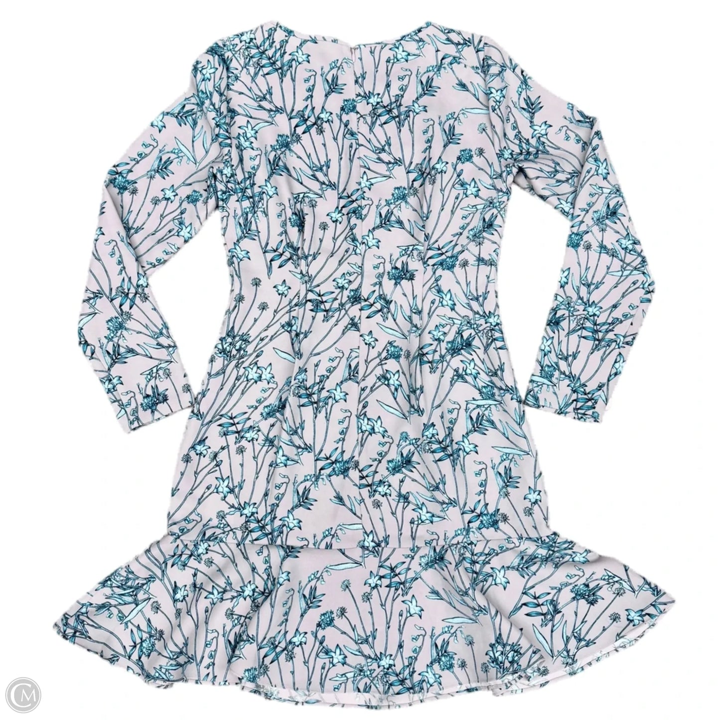 Dress Casual Midi By Banana Republic In Blue & Grey, Size: Xs