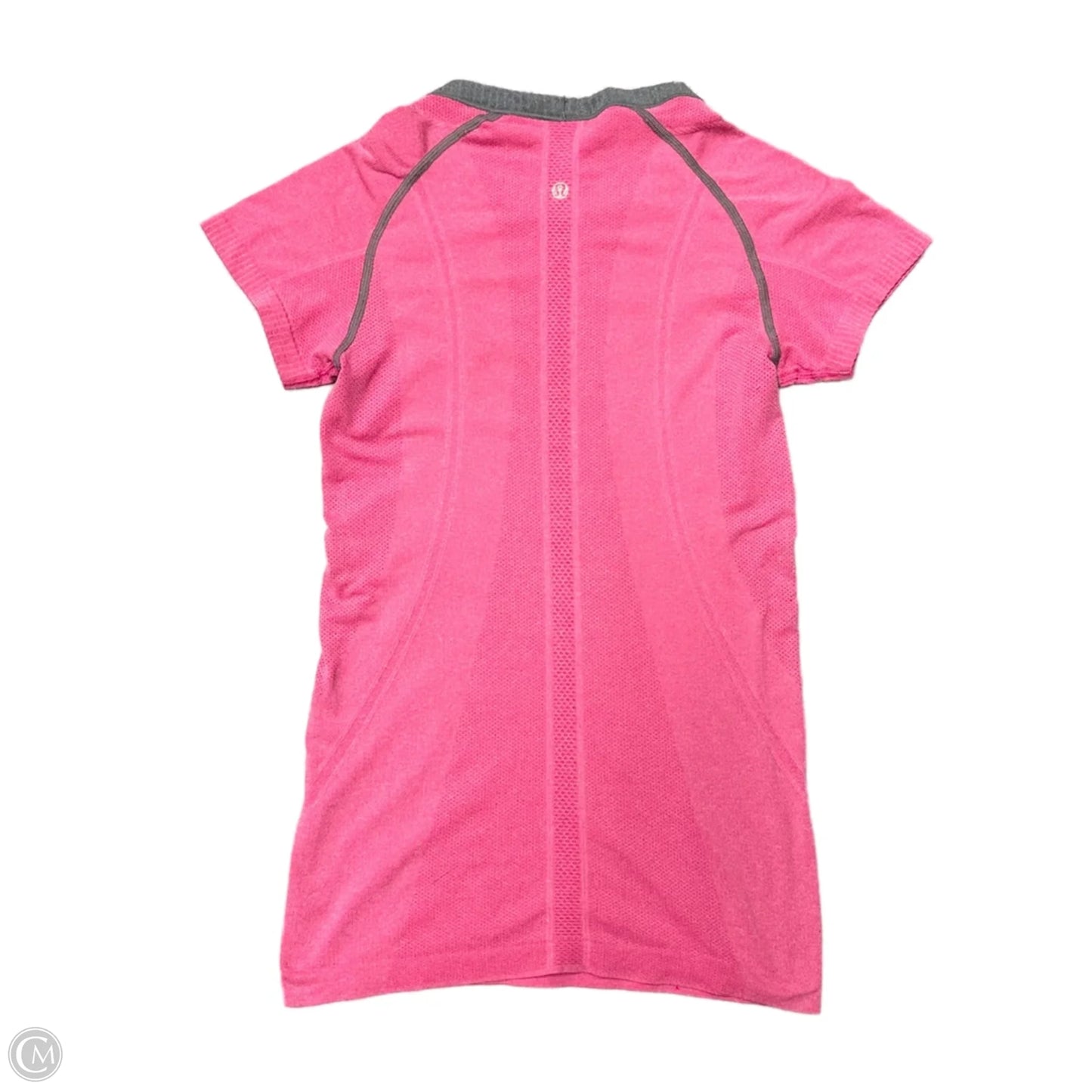 Athletic Top Short Sleeve By Lululemon In Pink, Size: S