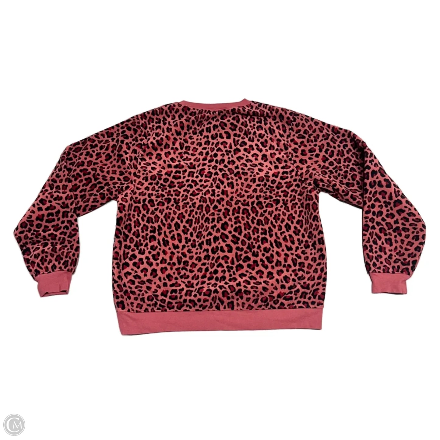 Sweatshirt Crewneck By Nike In Leopard Print, Size: M