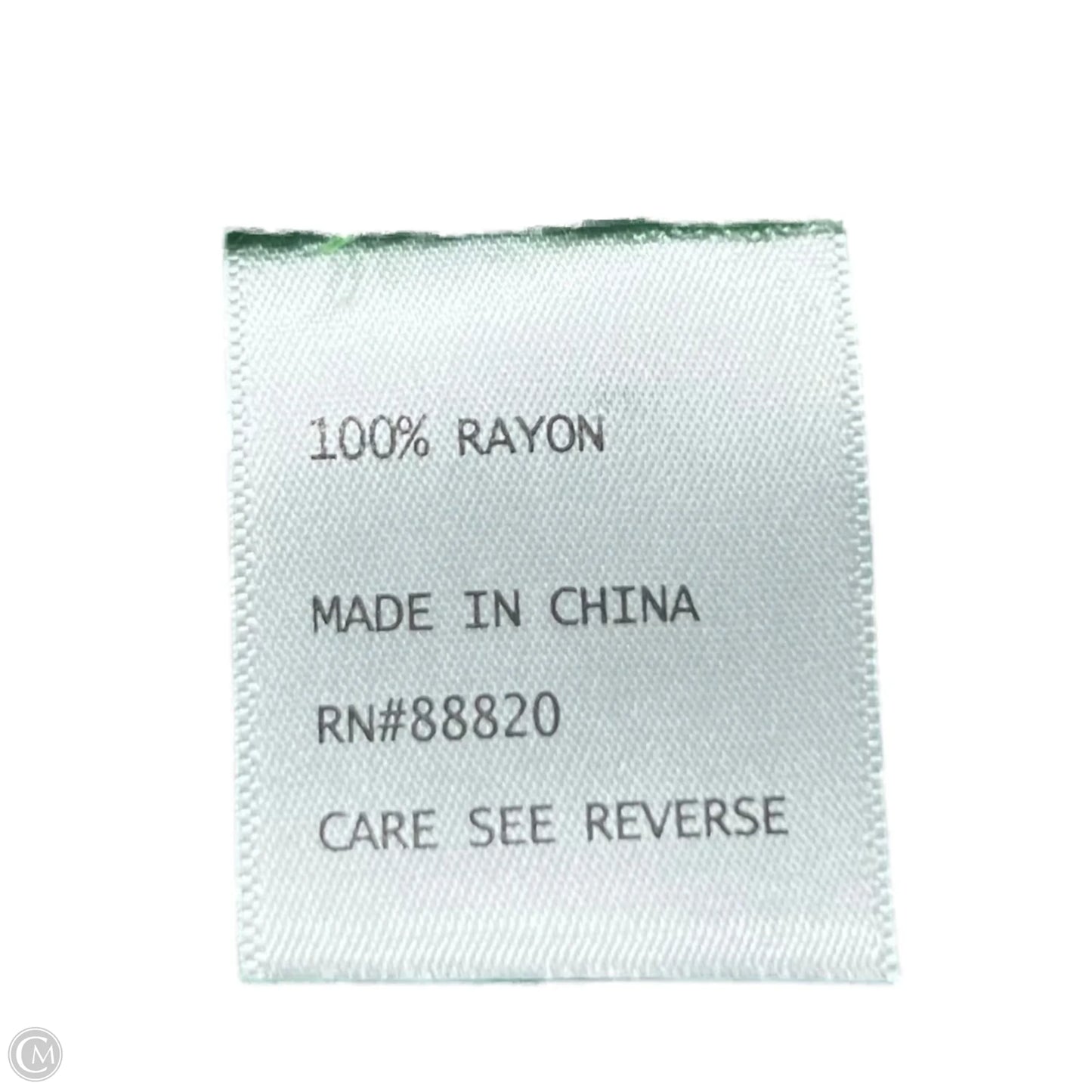 Romper By Cynthia Rowley In Green & Yellow, Size: S