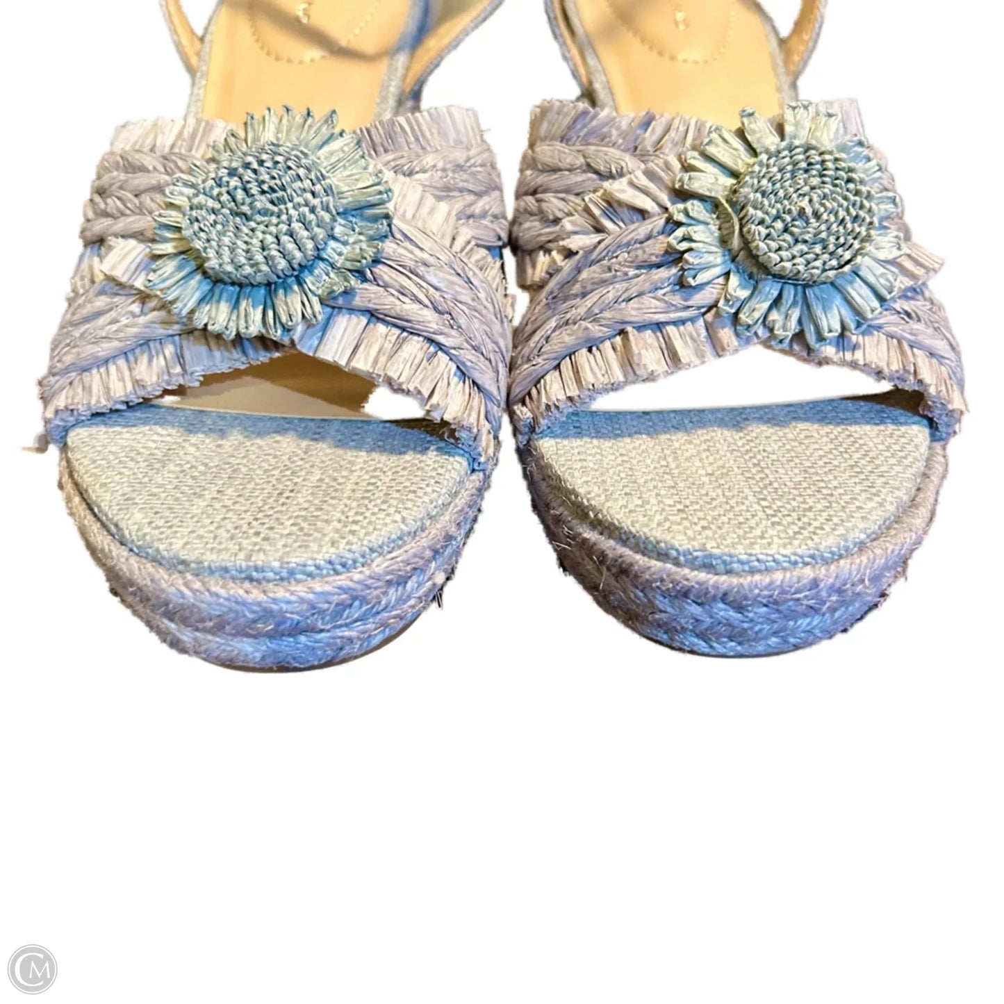 Sandals Heels Wedge By Bandolino In Grey, Size: 9