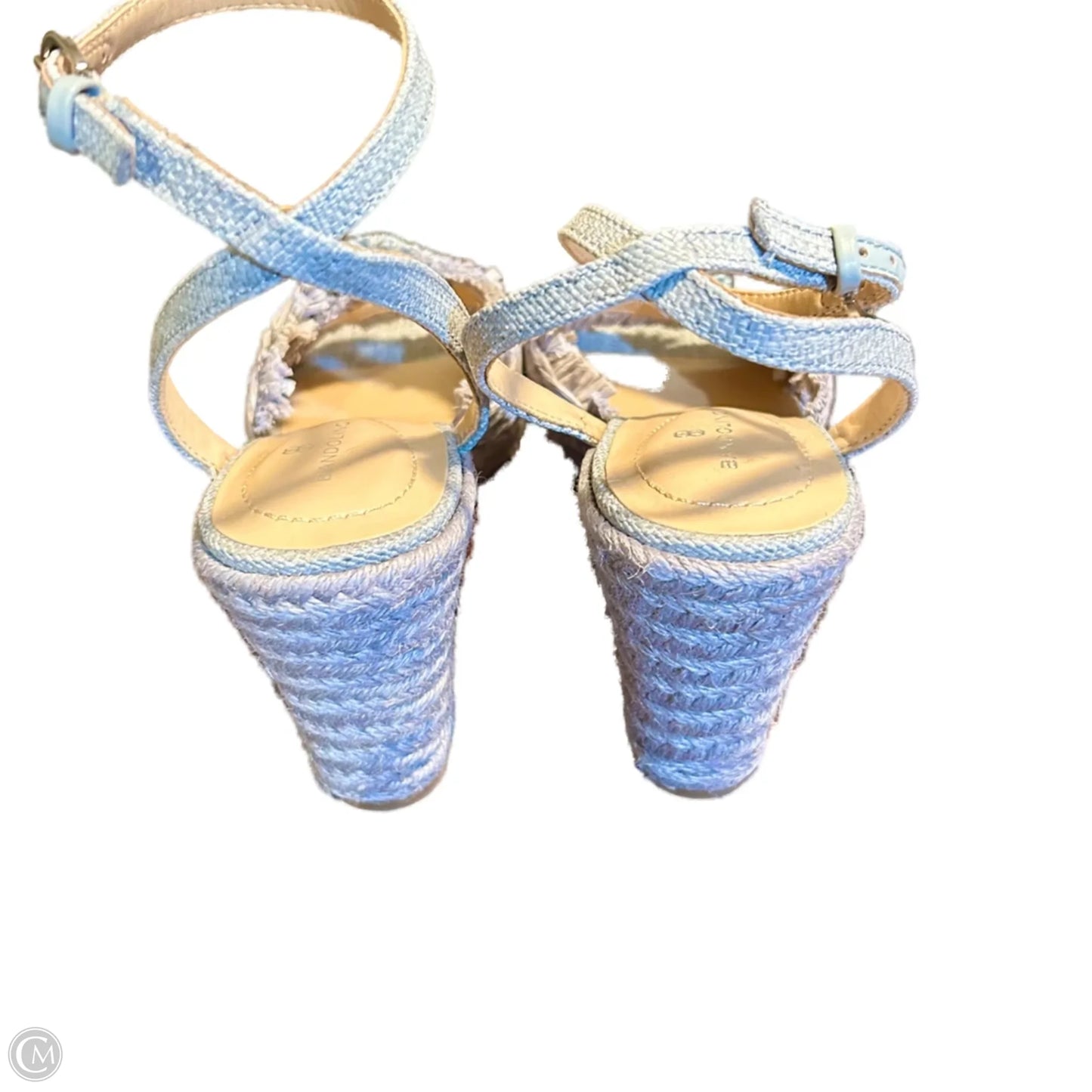 Sandals Heels Wedge By Bandolino In Grey, Size: 9