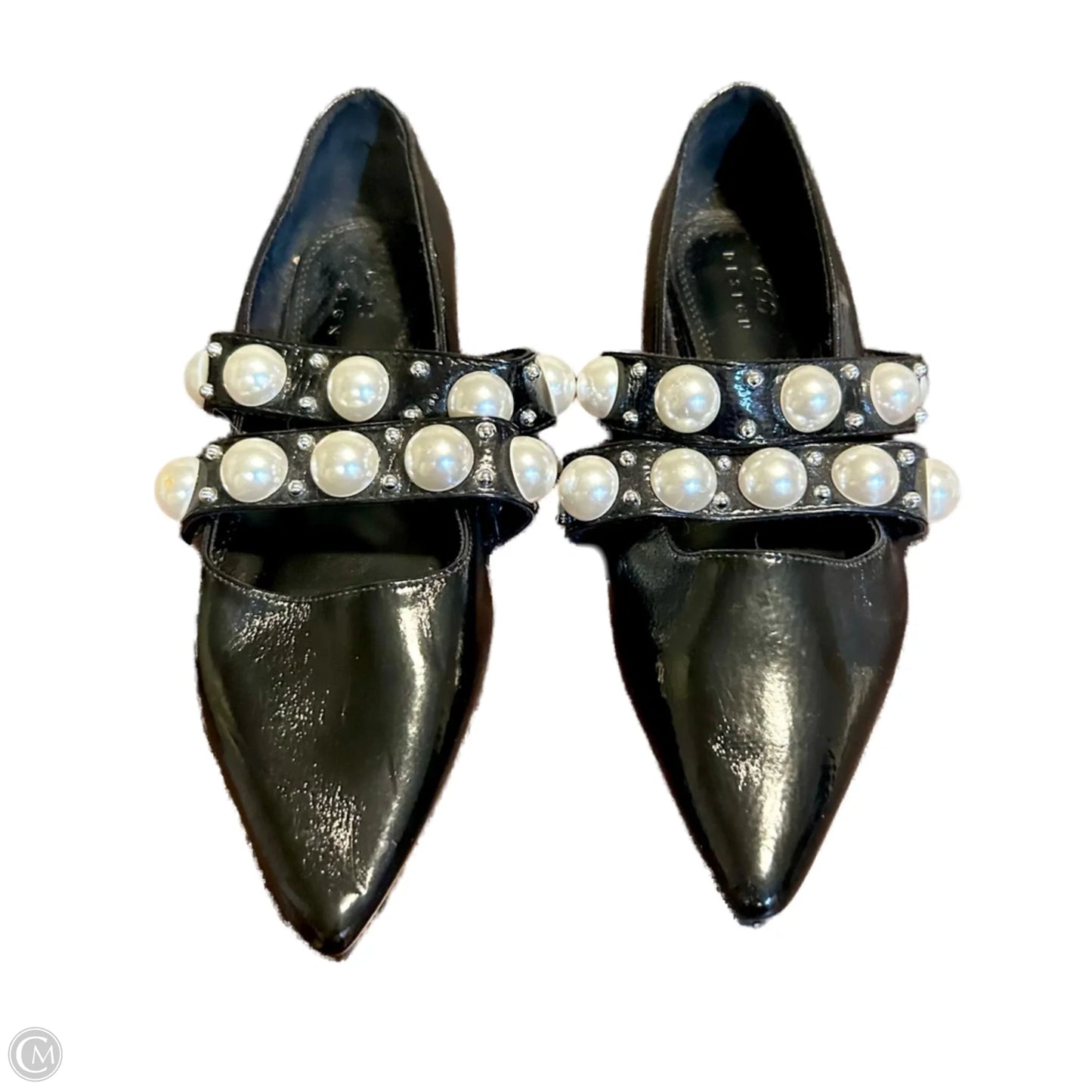 Shoes Flats By Asos In Black & Cream, Size: 6