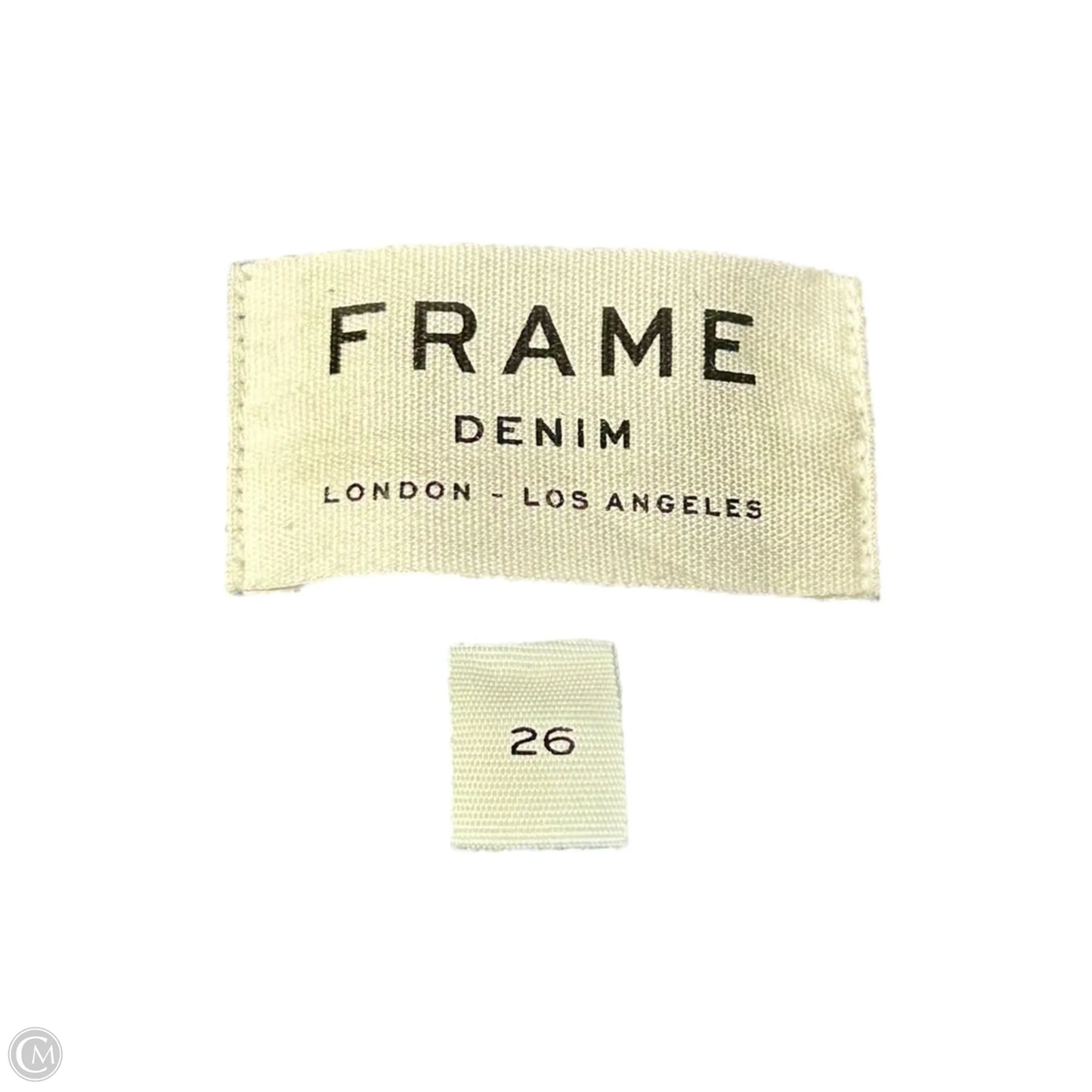 Jeans Straight By Frame In Blue Denim, Size: 2