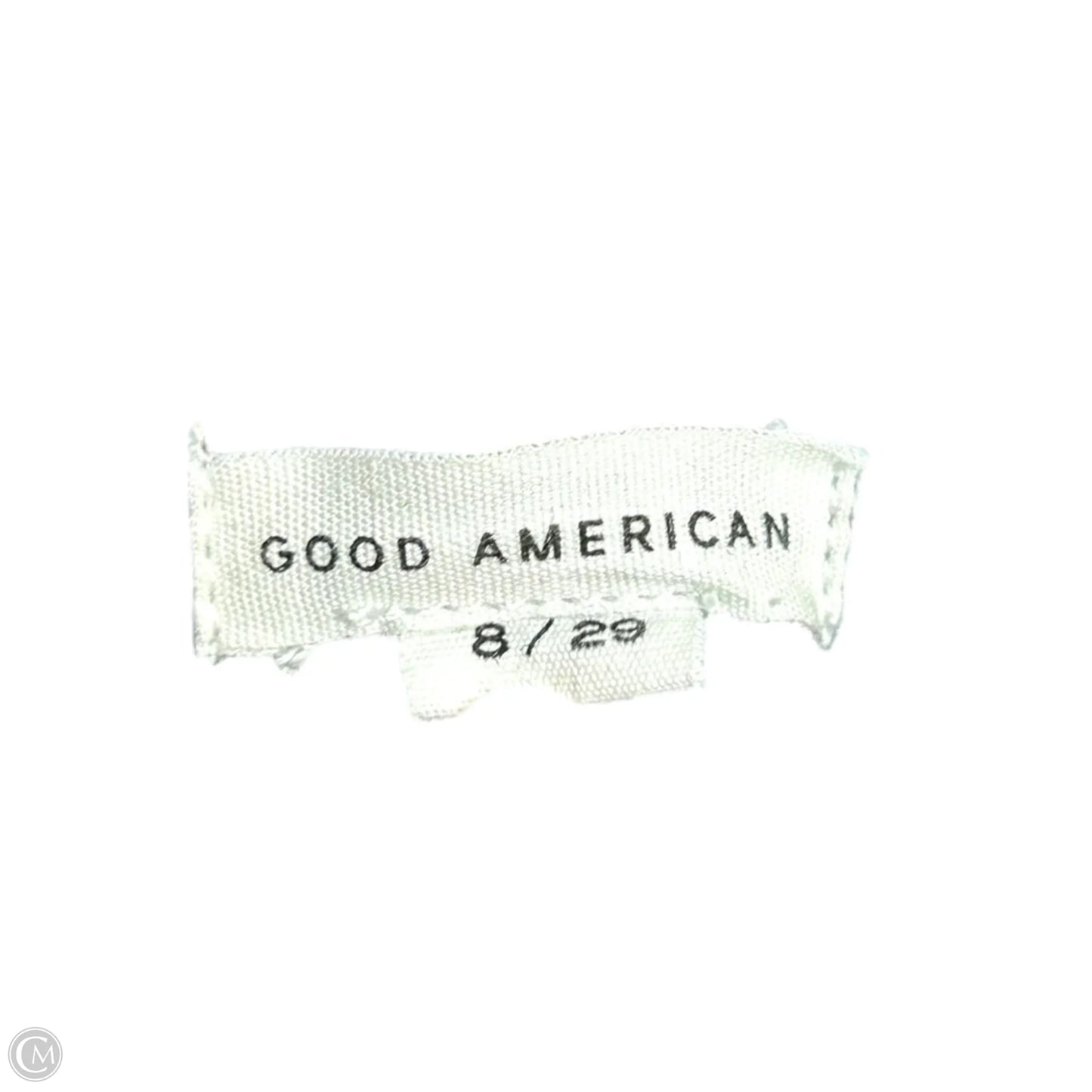 Jeans Skinny By Good American In Black Denim, Size: 8