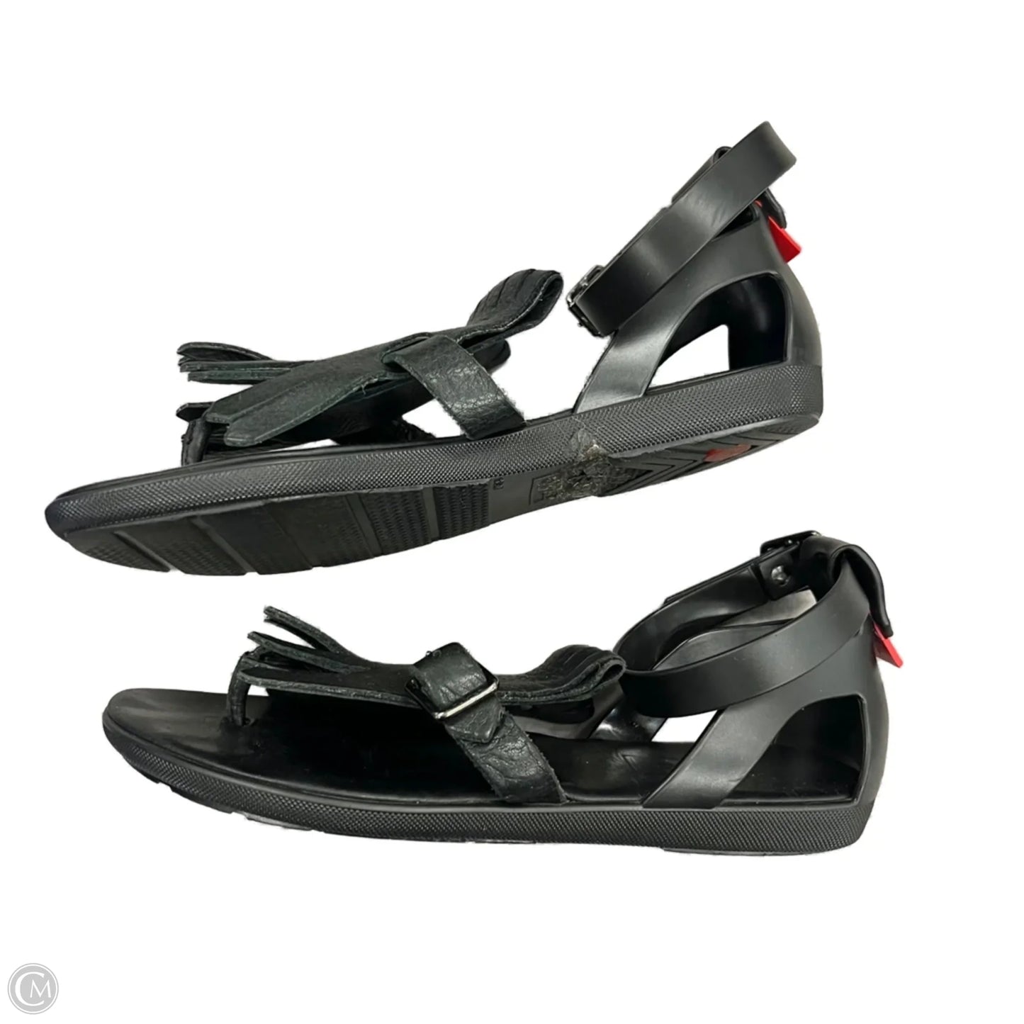 Sandals Flats By Hunter In Black, Size: 6