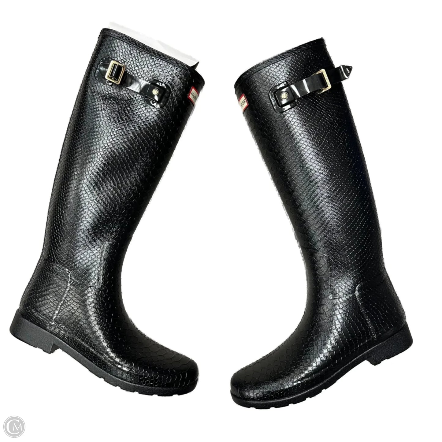 Boots Rain By Hunter In Black, Size: 9