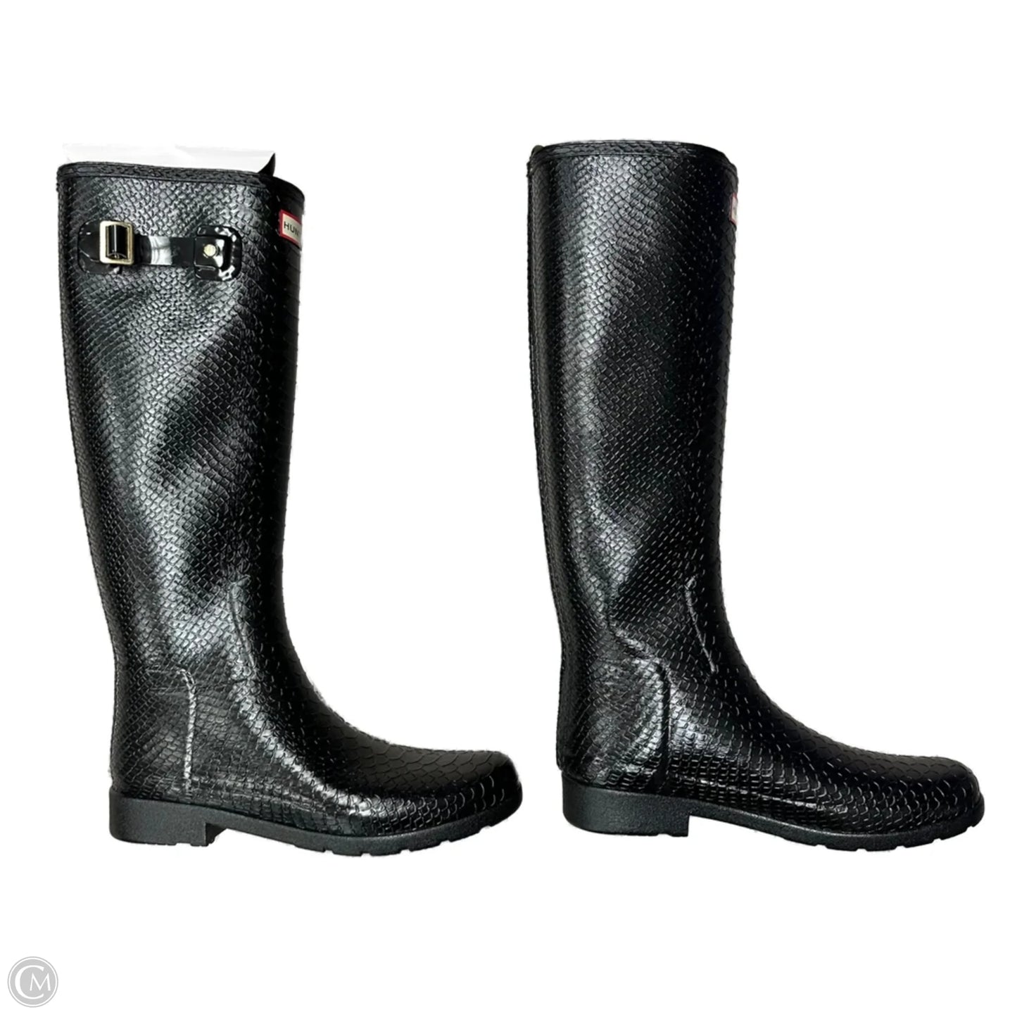 Boots Rain By Hunter In Black, Size: 9
