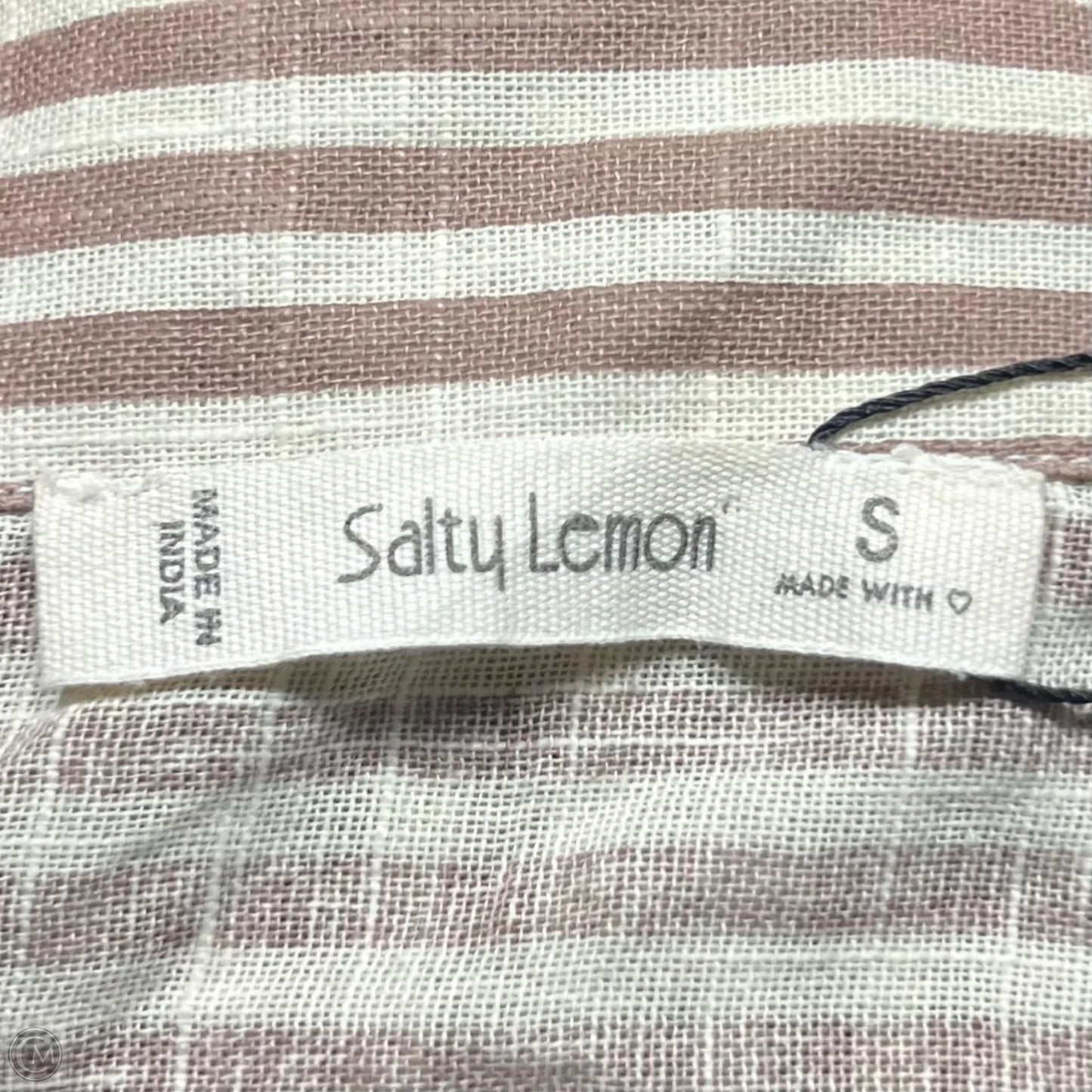 Dress Casual Short By Salty Lemon In Brown & Cream, Size: S