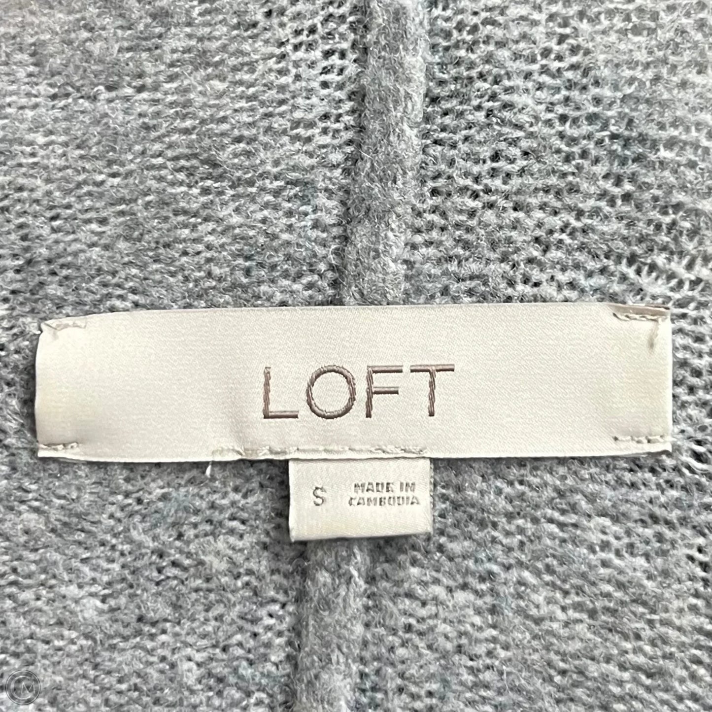 Sweater By Loft In Grey & White, Size: S