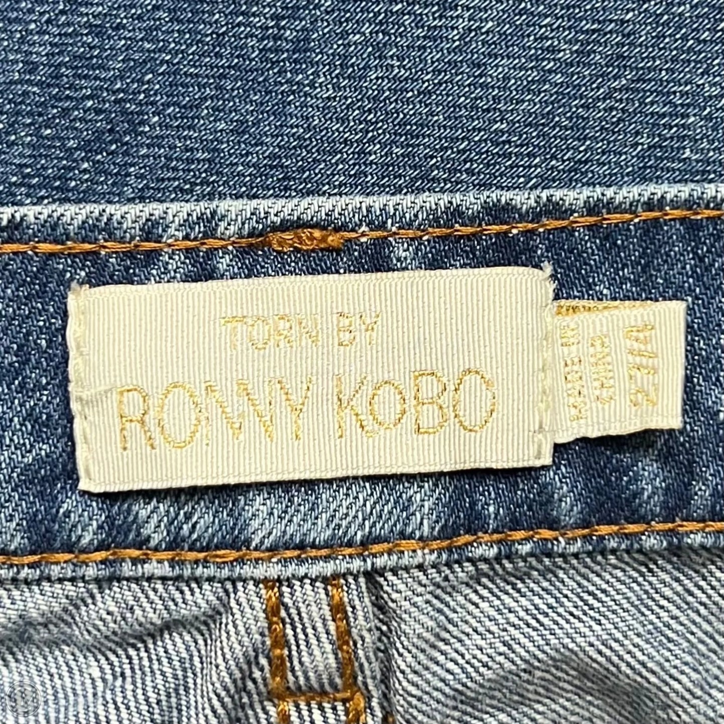 Pants Cargo & Utility By Ronny Kobo In Blue Denim, Size: 4