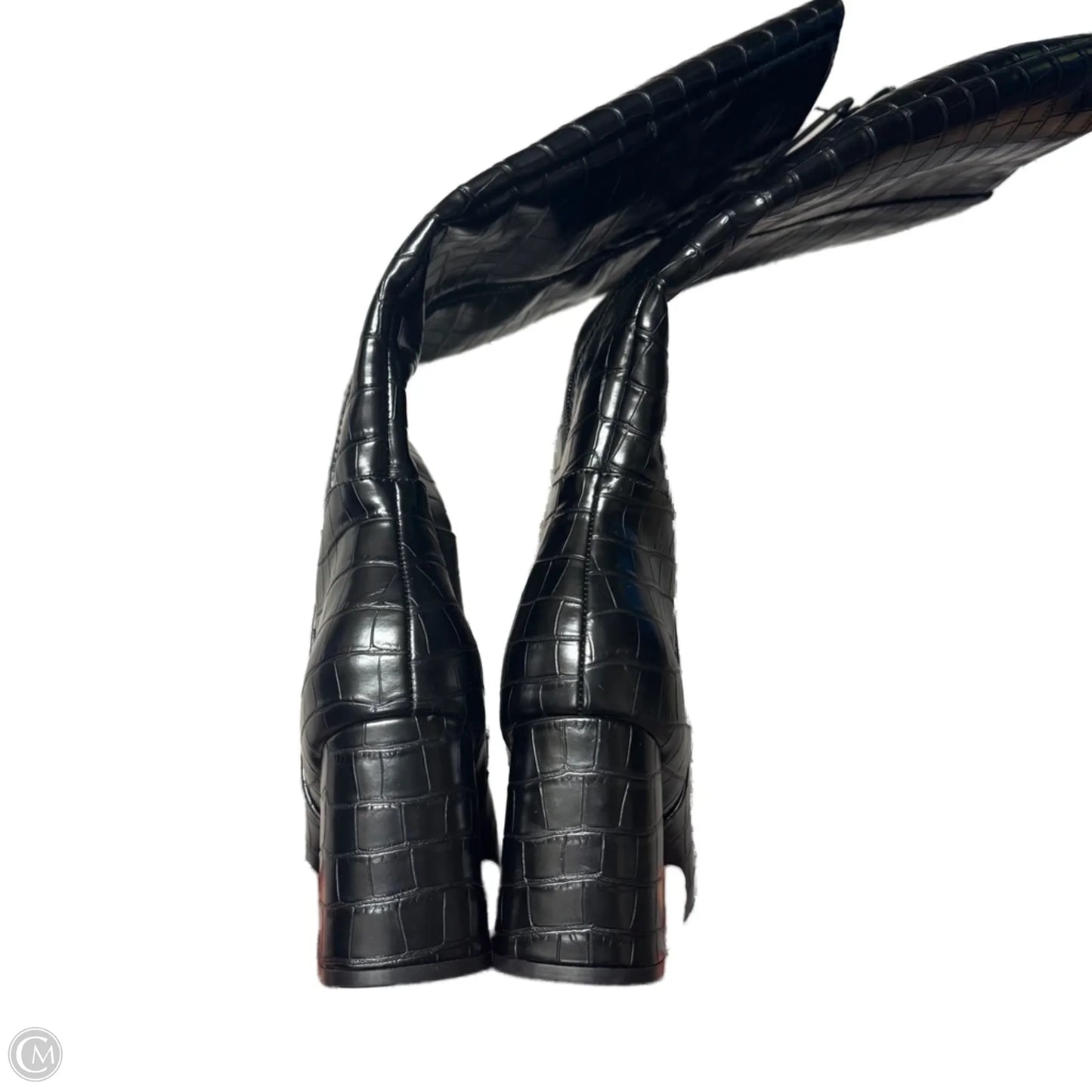 Boots Knee Heels By Forever 21 In Black, Size: 7