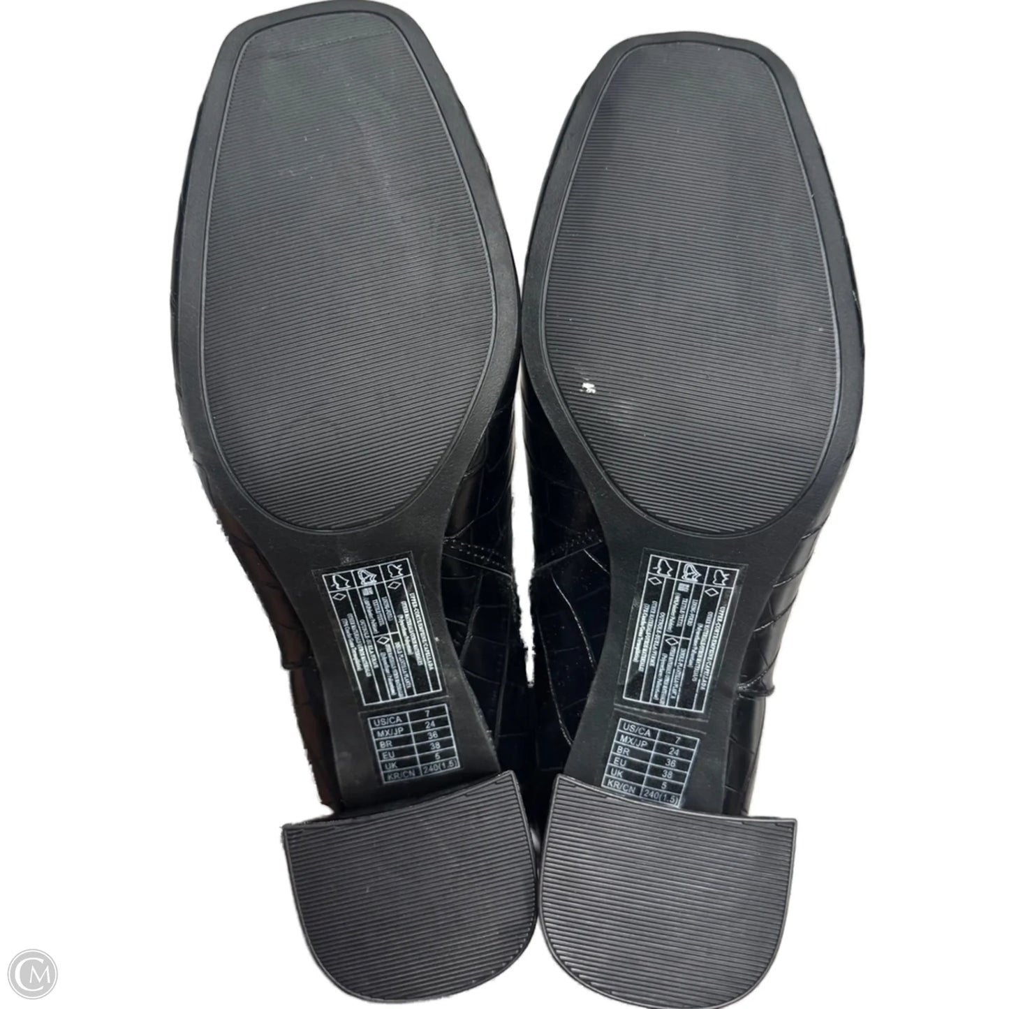 Boots Knee Heels By Forever 21 In Black, Size: 7