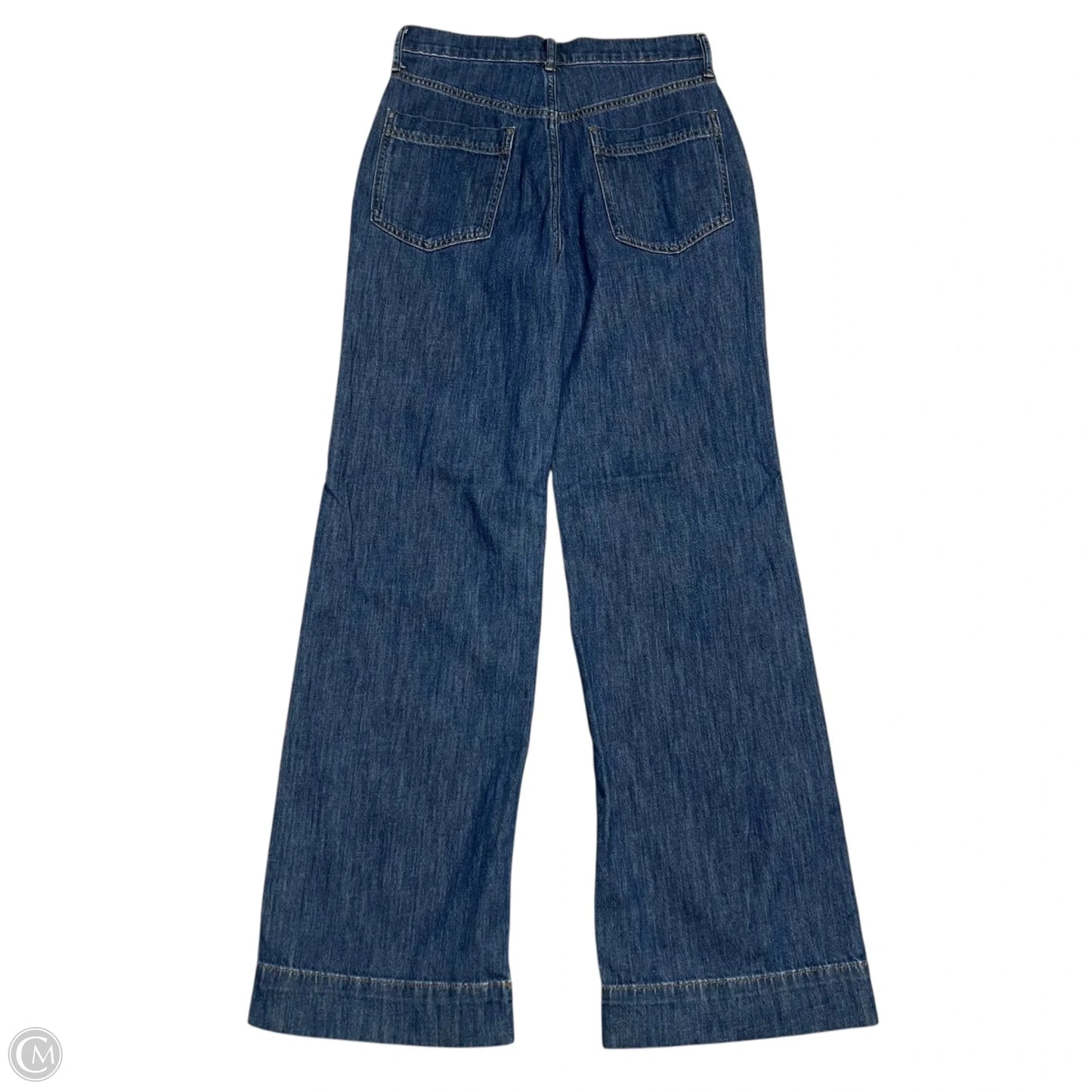 Jeans Wide Leg By J. Crew In Blue Denim, Size: 2