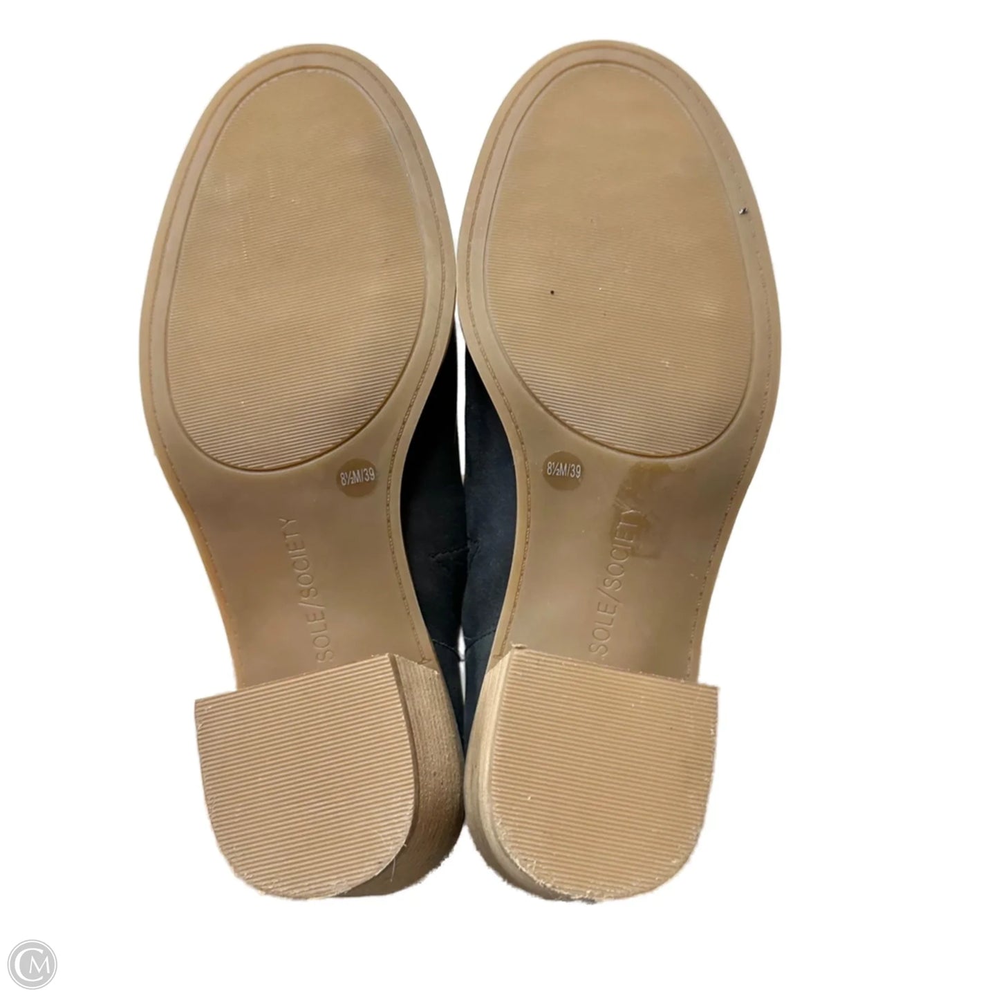 Sandals Heels Block By Sole Society In Black, Size: 8.5