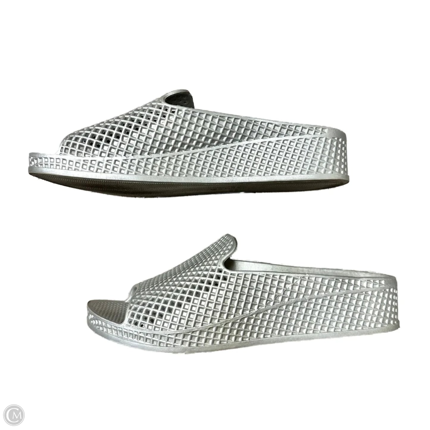 Sandals Heels Platform By Jeffery Campbell In Silver, Size: 10