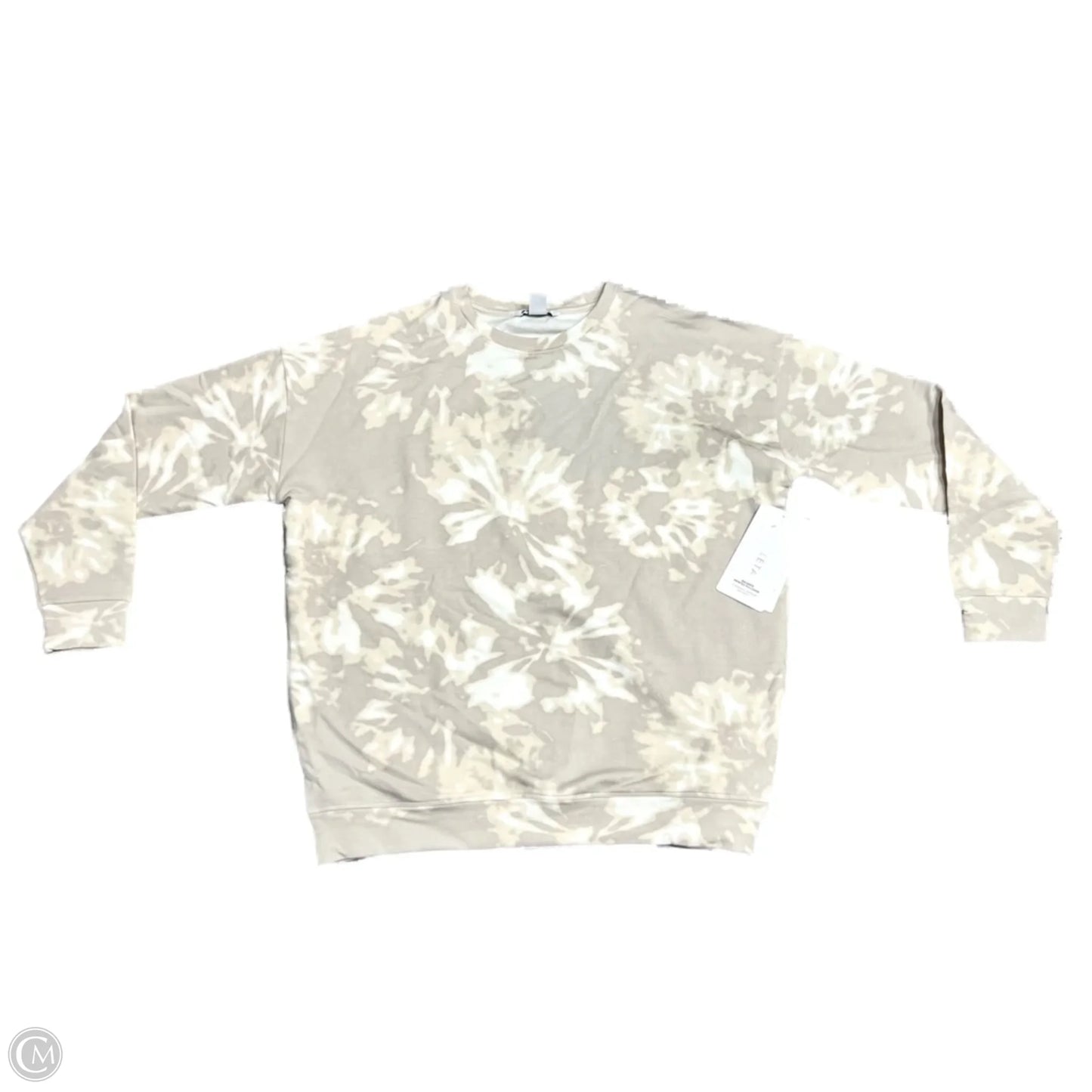 Sweatshirt Crewneck By Athleta In Cream, Size: S