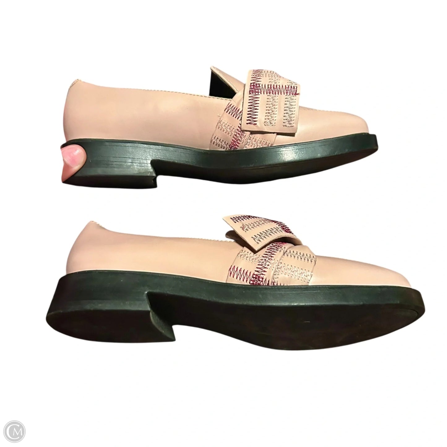 Shoes Heels Platform By Charles and Keith In Pink & Red, Size: 5
