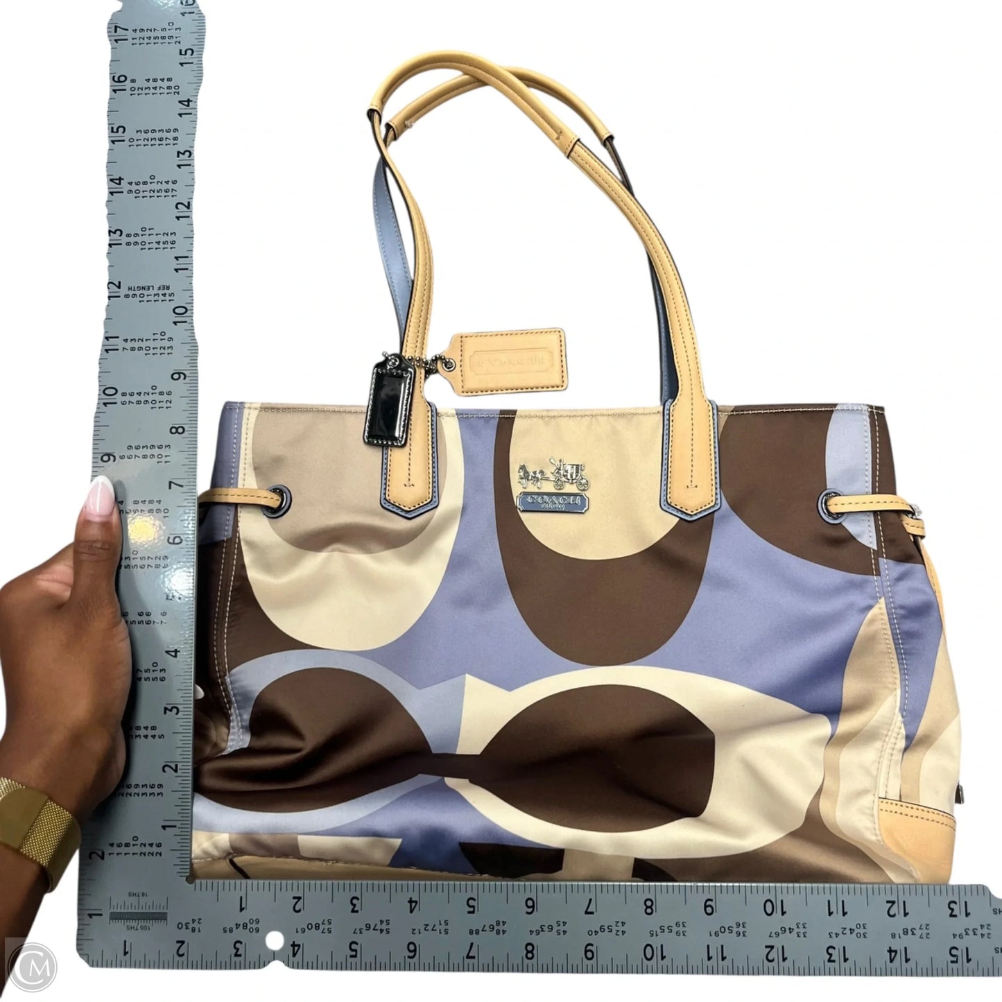 Tote Designer By Coach, Size: Large