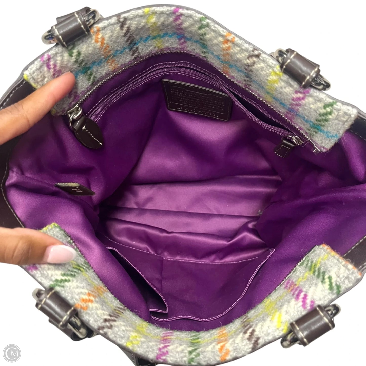 Handbag Designer By Coach, Size: Medium