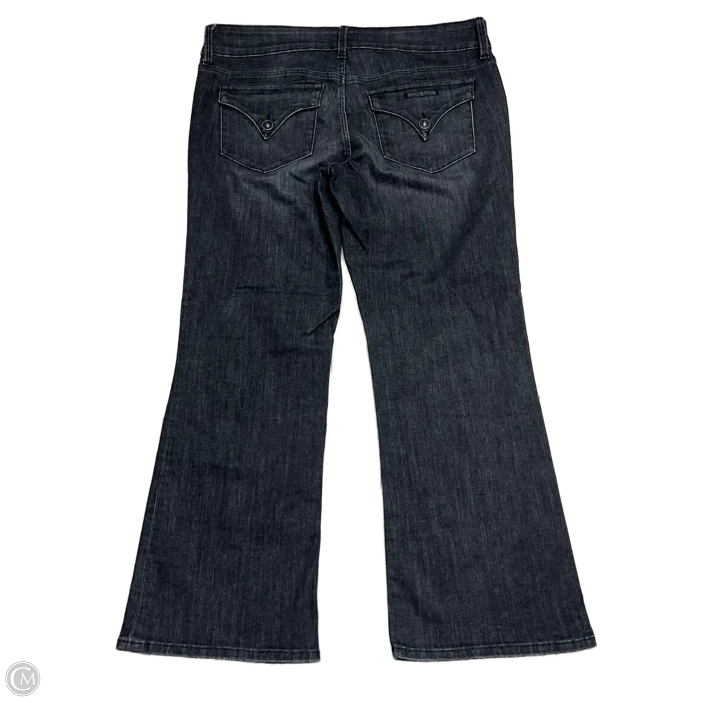 Jeans Flared By Hudson In Grey Denim, Size: 12