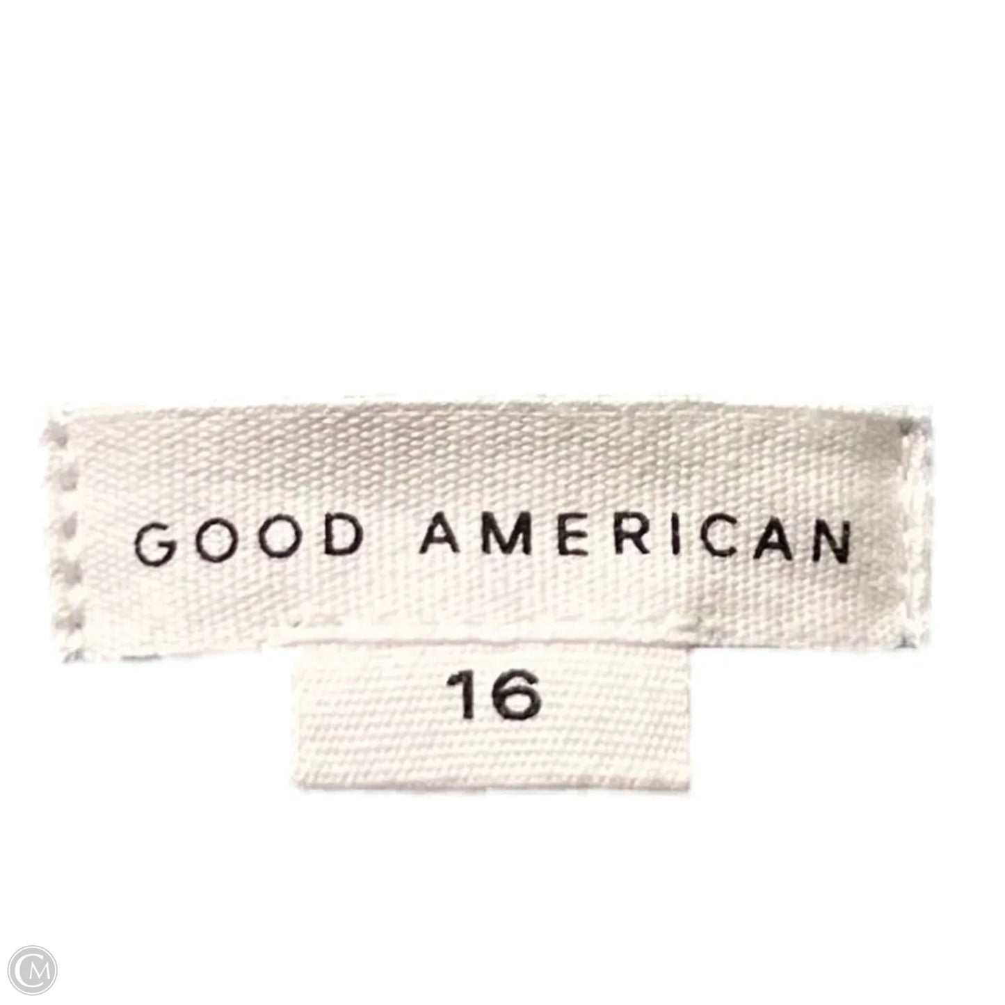Jeans Wide Leg By Good American In Blue Denim, Size: 16