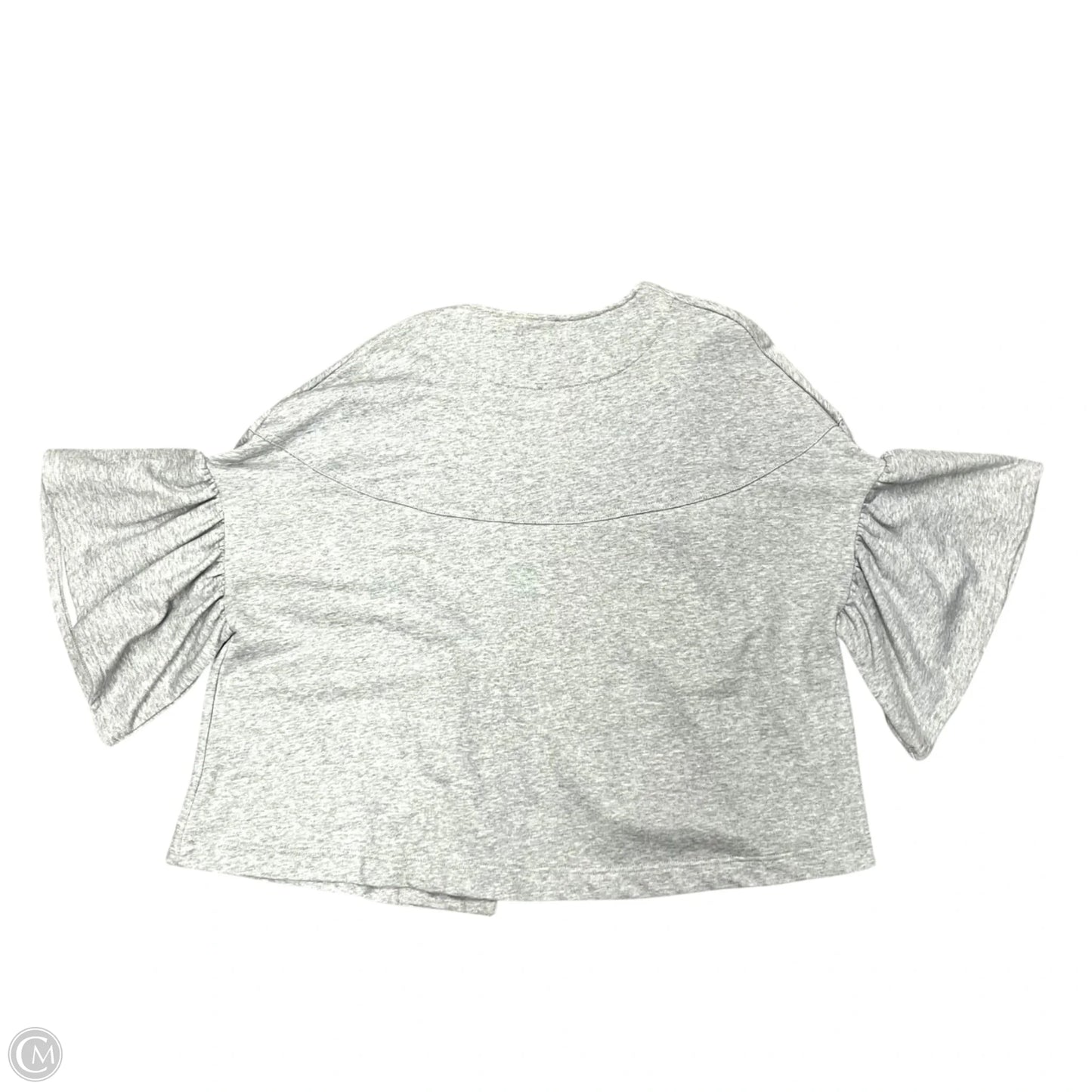 Sweater Cardigan By Evelyn K In Grey, Size: Osfm