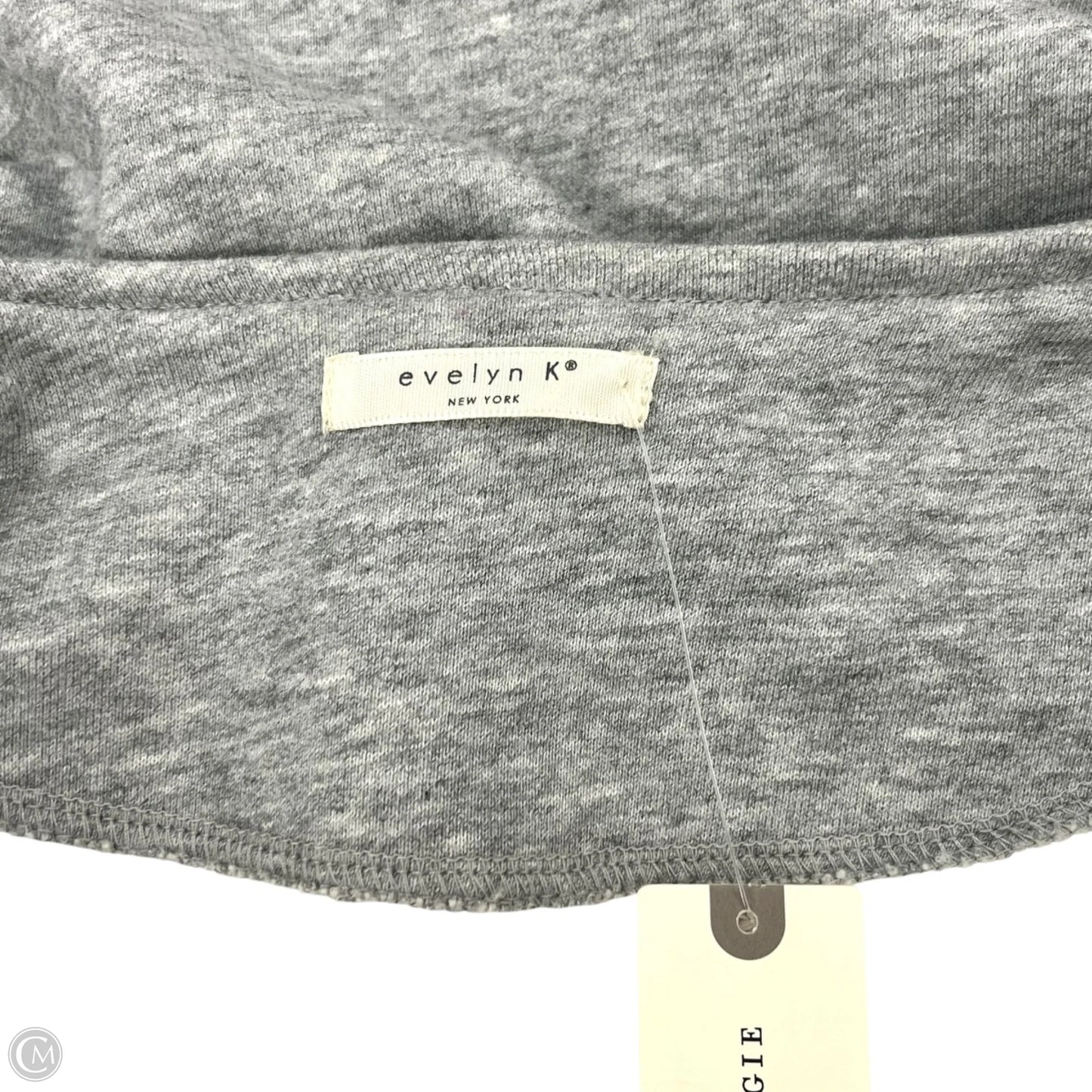 Sweater Cardigan By Evelyn K In Grey, Size: Osfm