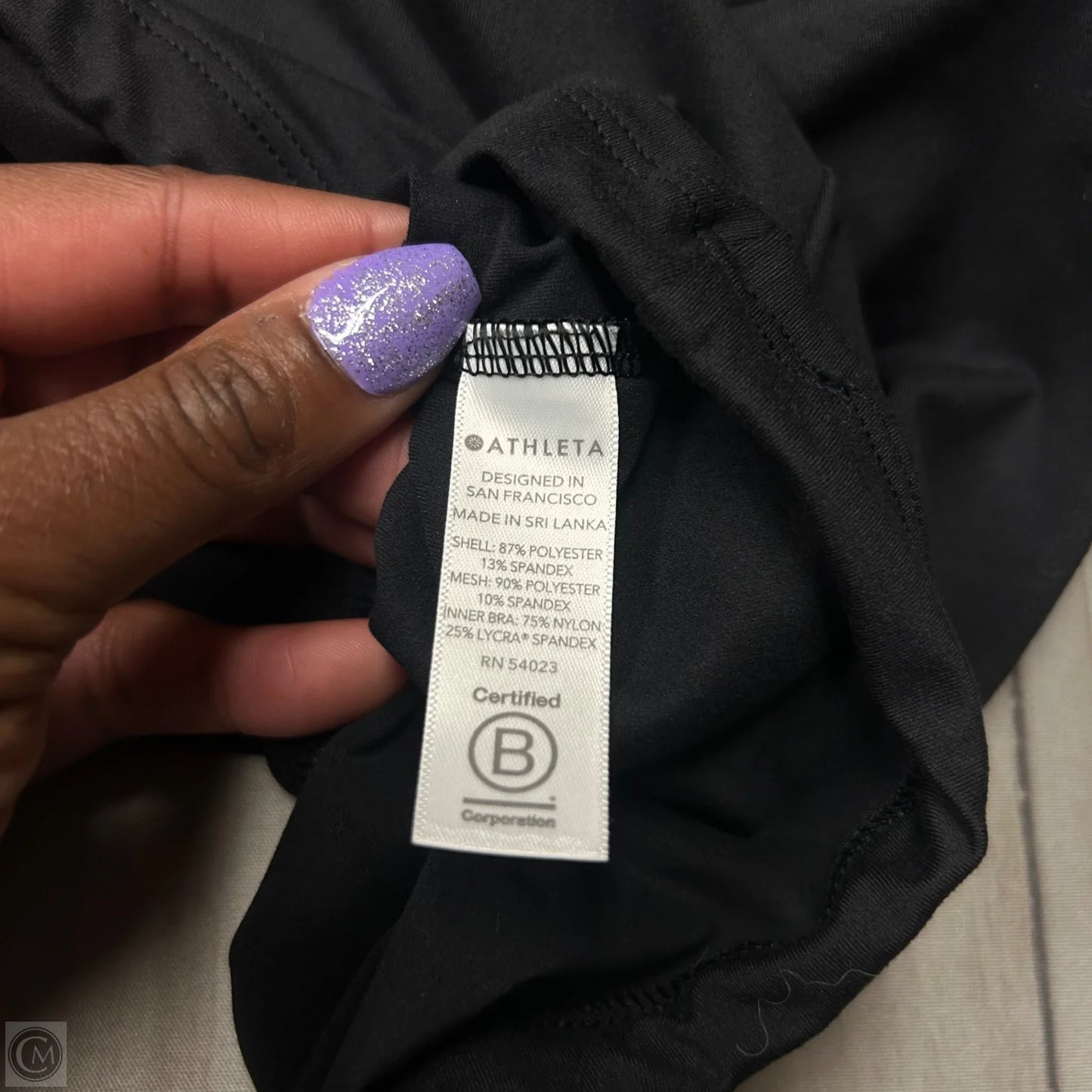 Athletic Tank Top By Athleta In Black, Size: S