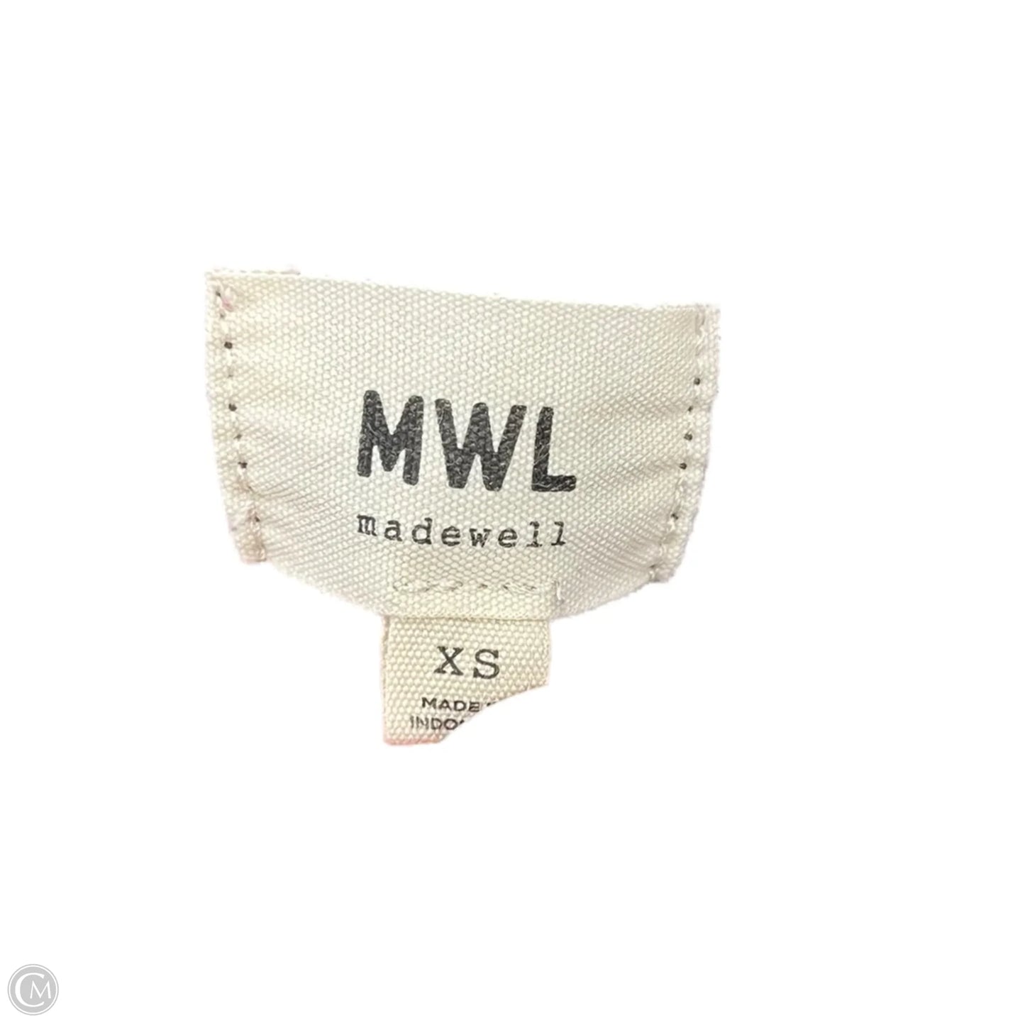 Sweatshirt Hoodie By Madewell In Maroon, Size: Xs