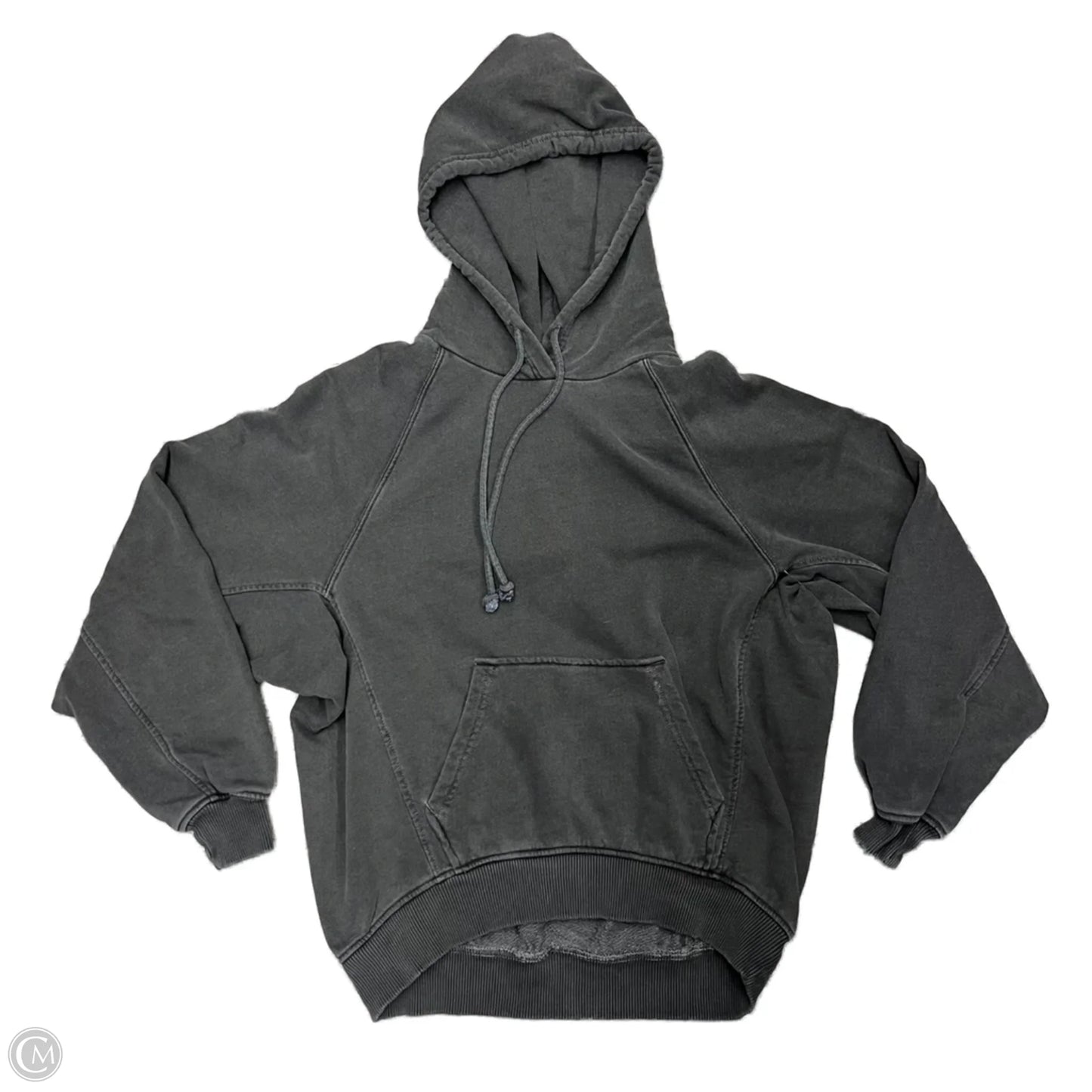 Sweatshirt Hoodie By Madewell In Grey, Size: Xs
