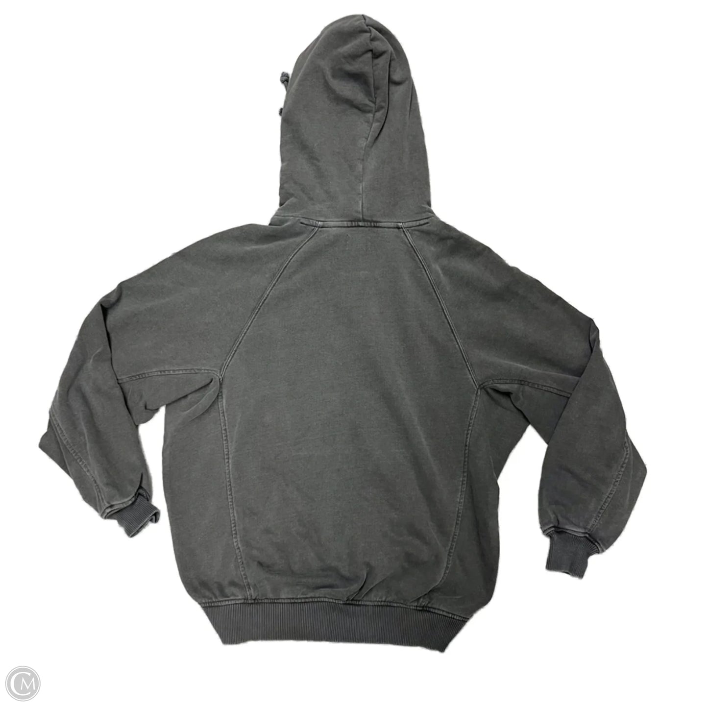 Sweatshirt Hoodie By Madewell In Grey, Size: Xs