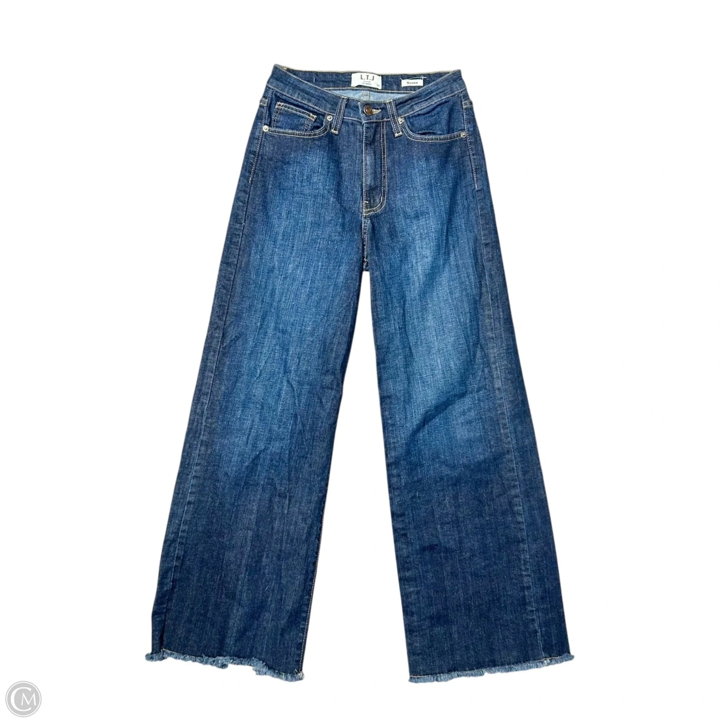 Jeans Wide Leg By LTJ In Blue Denim, Size: 2
