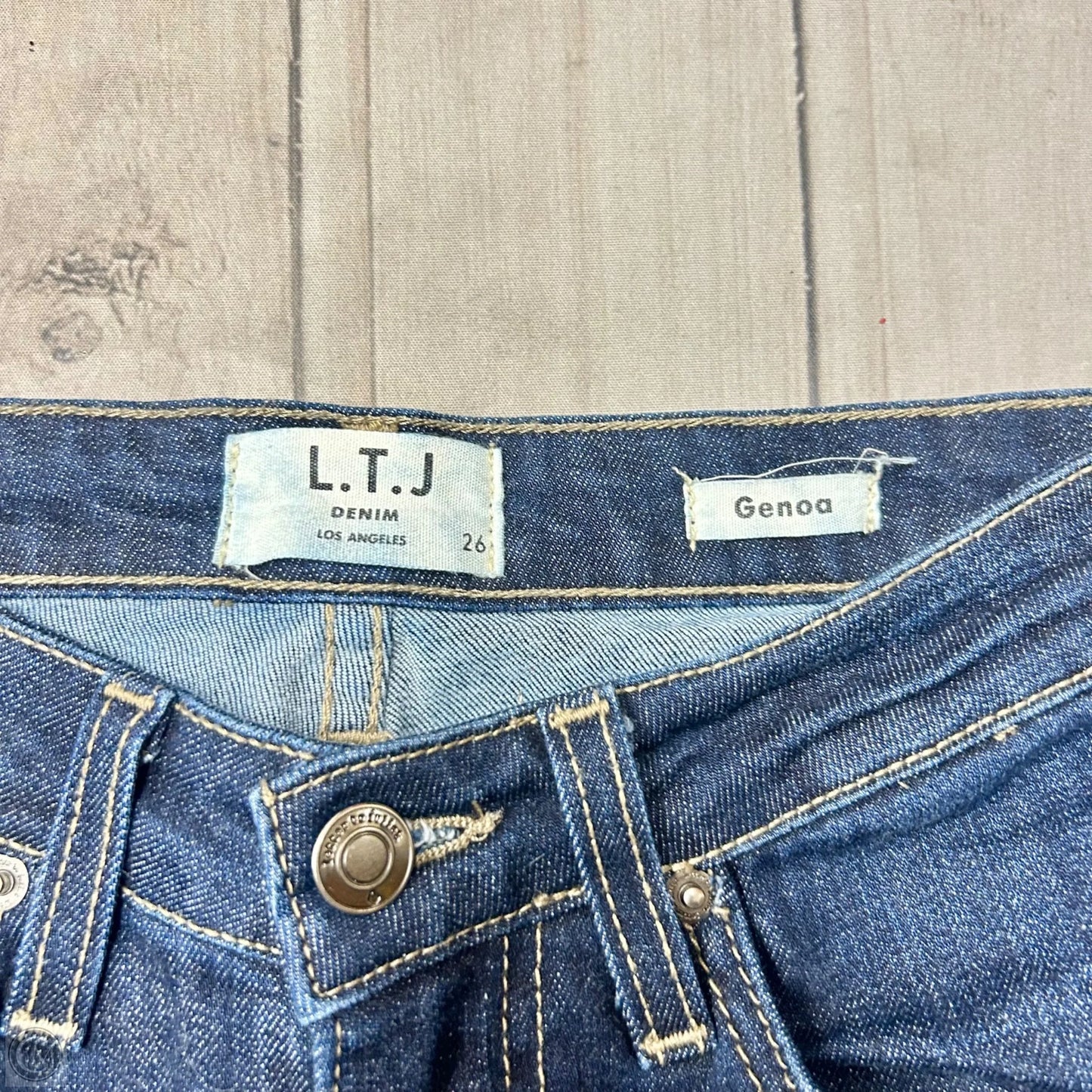 Jeans Wide Leg By LTJ In Blue Denim, Size: 2