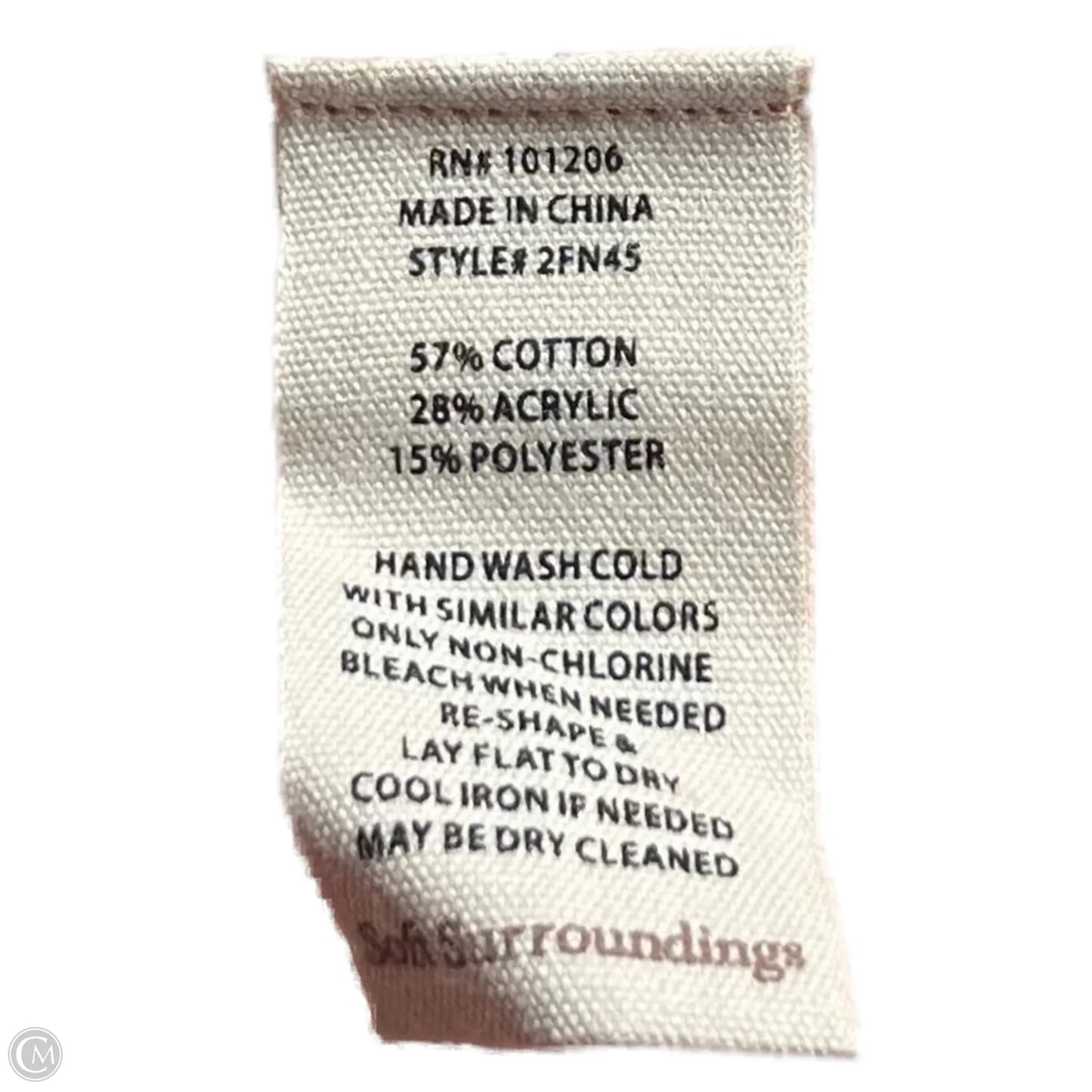 Sweater By Soft Surroundings In Peach, Size: L